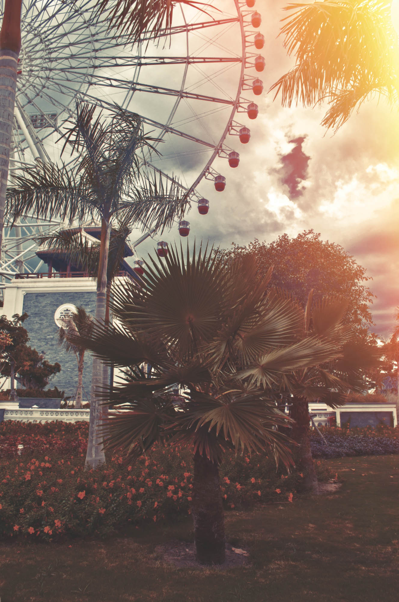 Reuzenrad in Vietnam - LW00423 Fotobehang