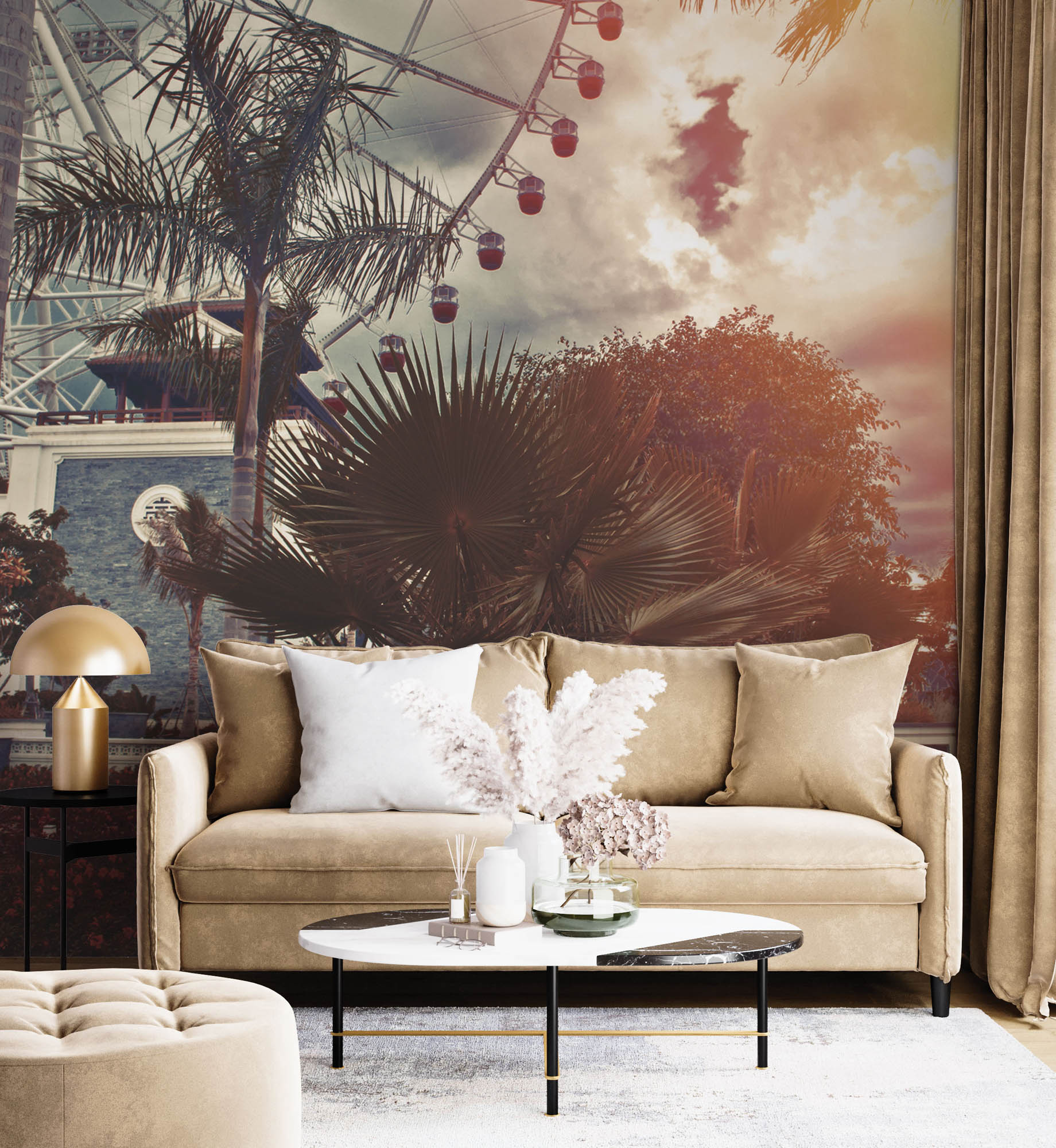 Reuzenrad in Vietnam - LW00423 Fotobehang