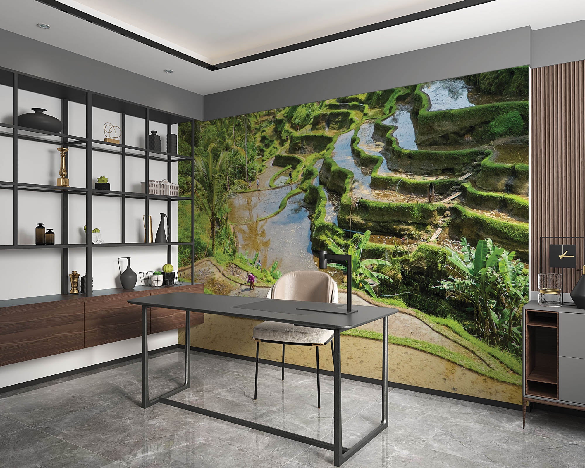 Rijstvelden en theeplantages - LW00087 Fotobehang