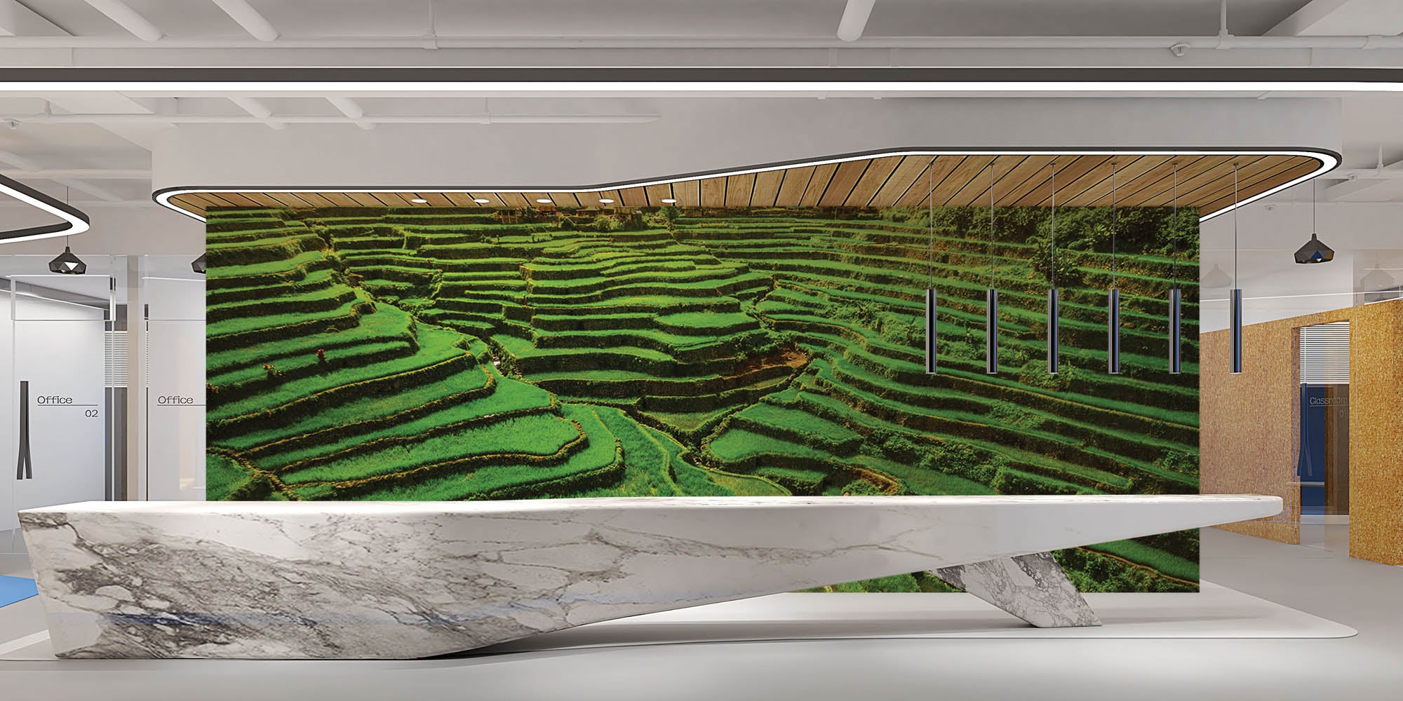 Rijstvelden Filipijnen  - LW00083 Fotobehang