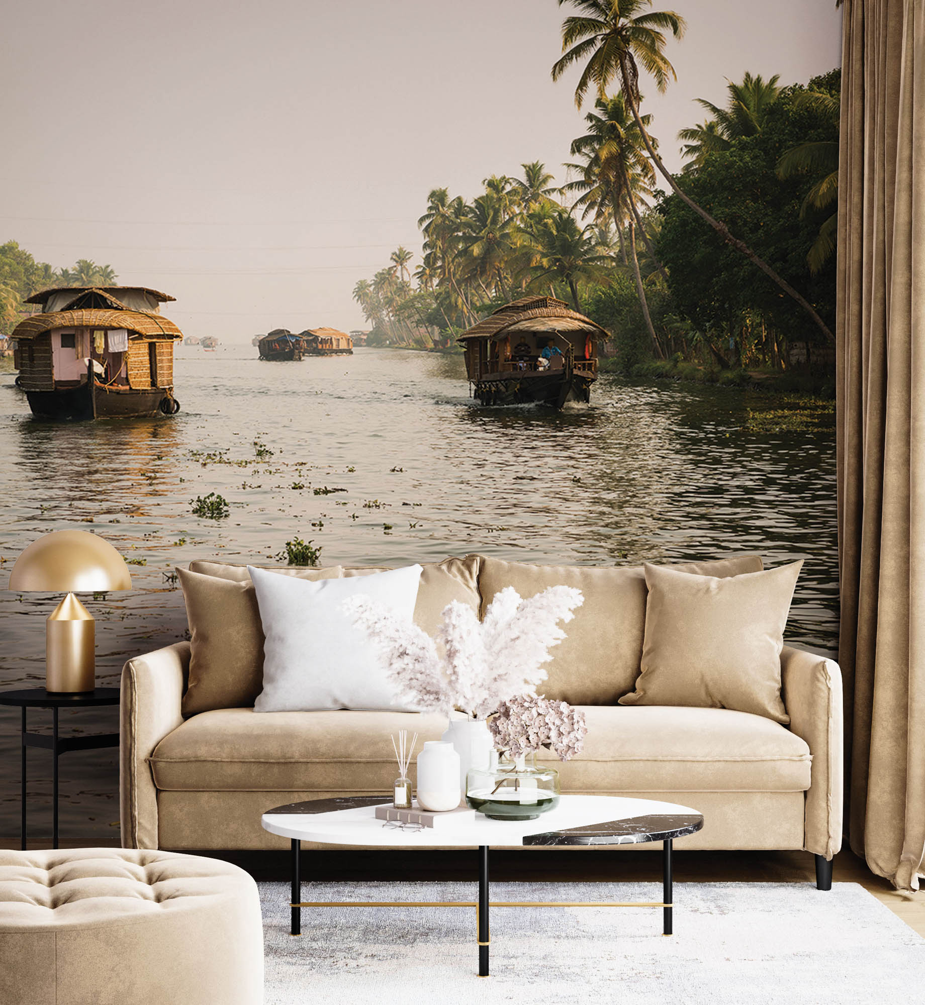 Rivier India - LW00057 - Behang.nl