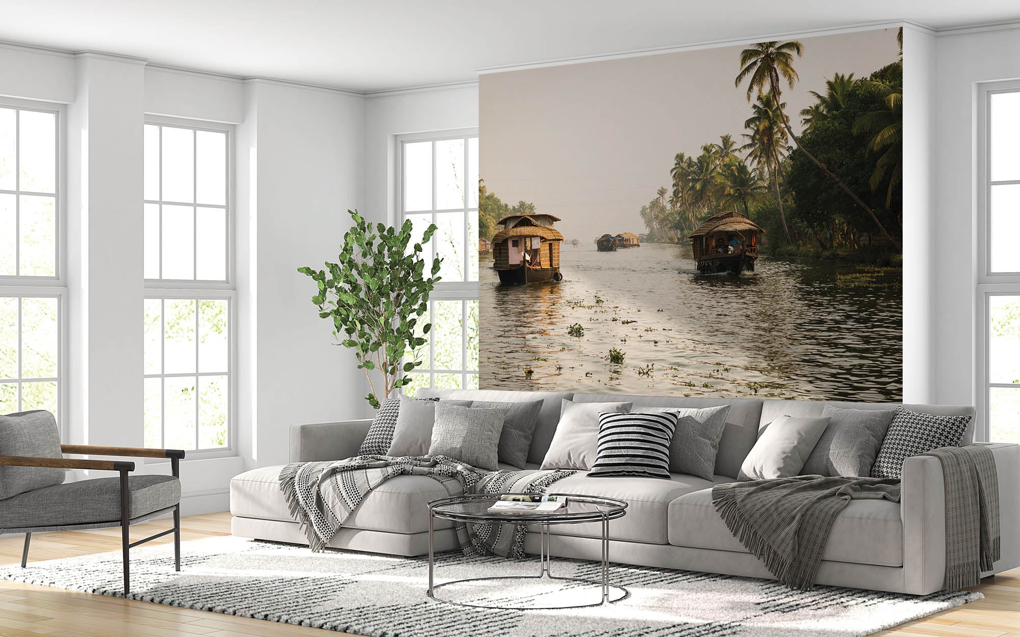 Rivier India - LW00057 - Behang.nl