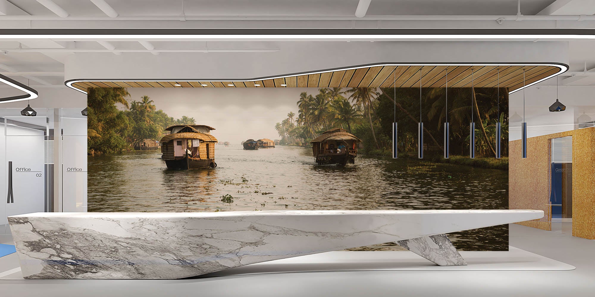 Rivier India - LW00057 - Behang.nl