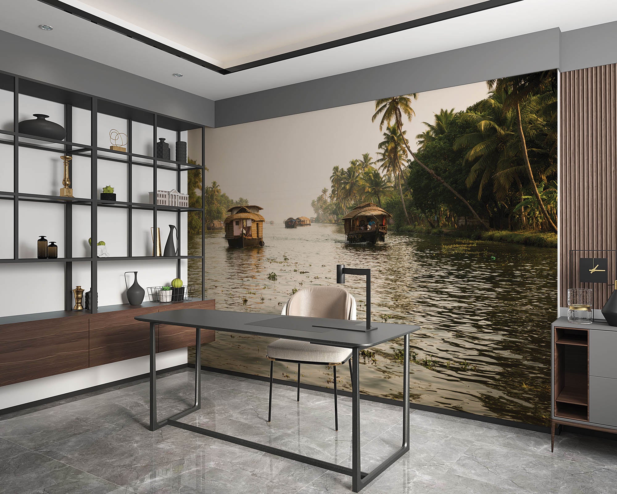 Rivier India - LW00057 - Behang.nl