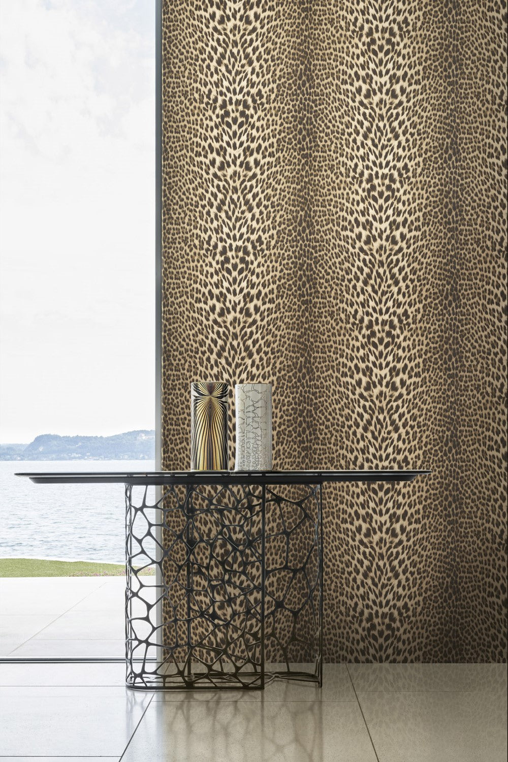 Roberto Cavalli 9 - Panter Bruin - 21041 Behang
