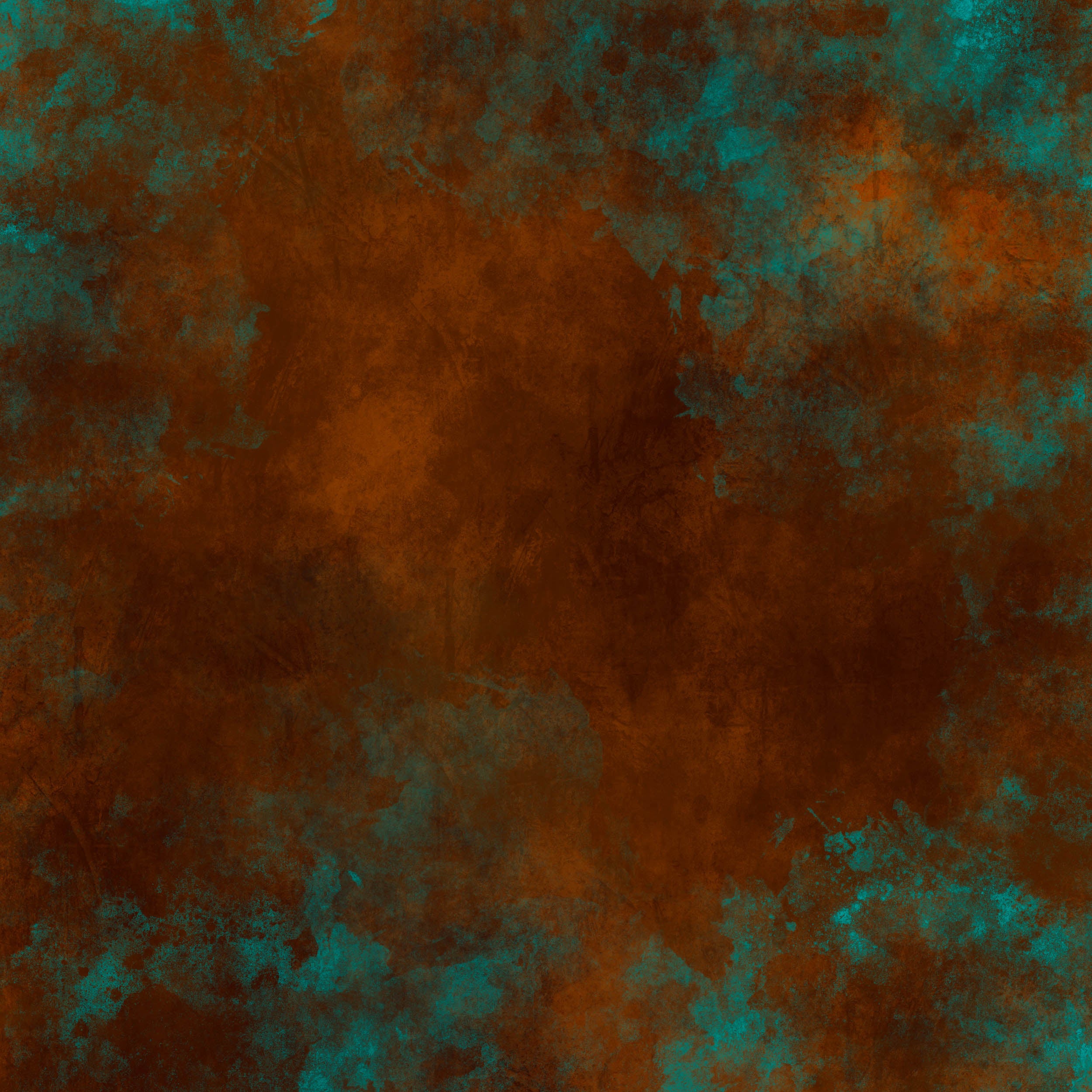 Roest & Turquoise Abstracte Textuur - LW00829 Fotobehang