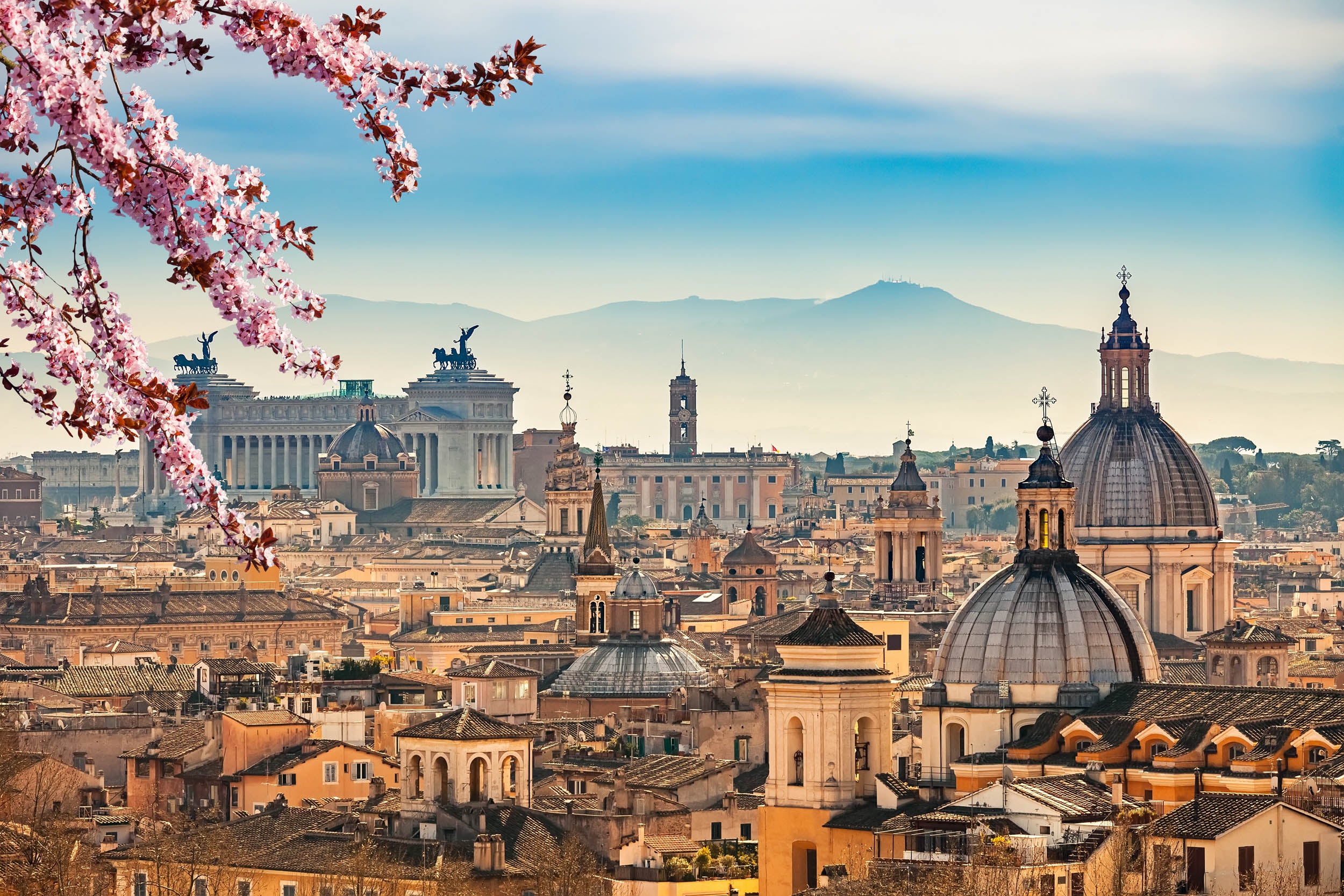 Rome Skyline met Kersenbloesem - LW00768