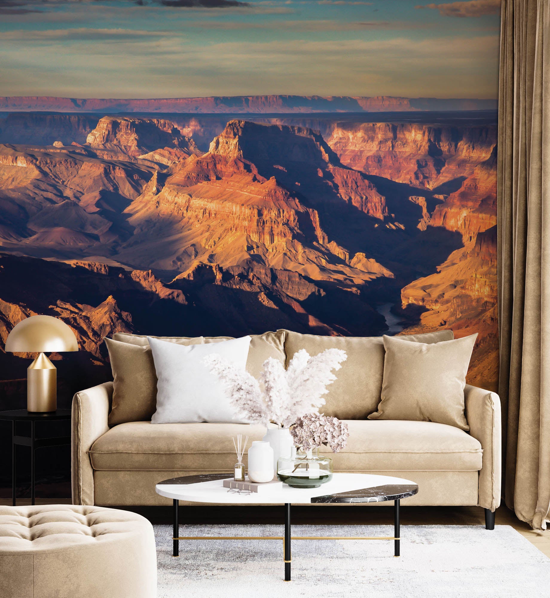 Rotsformaties met rivier - LW00148 Fotobehang