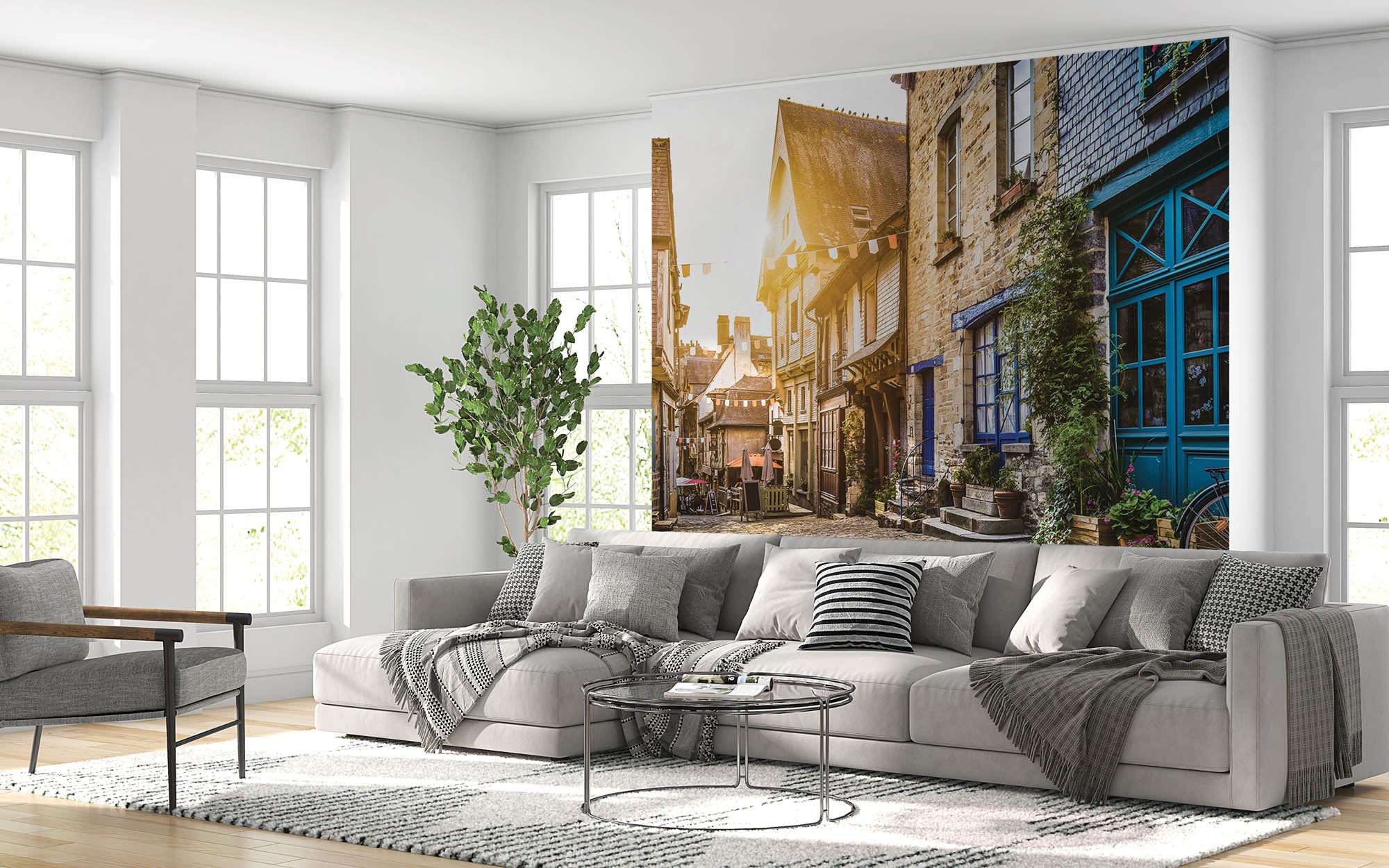 Rustiek steegje - LW00365 Fotobehang