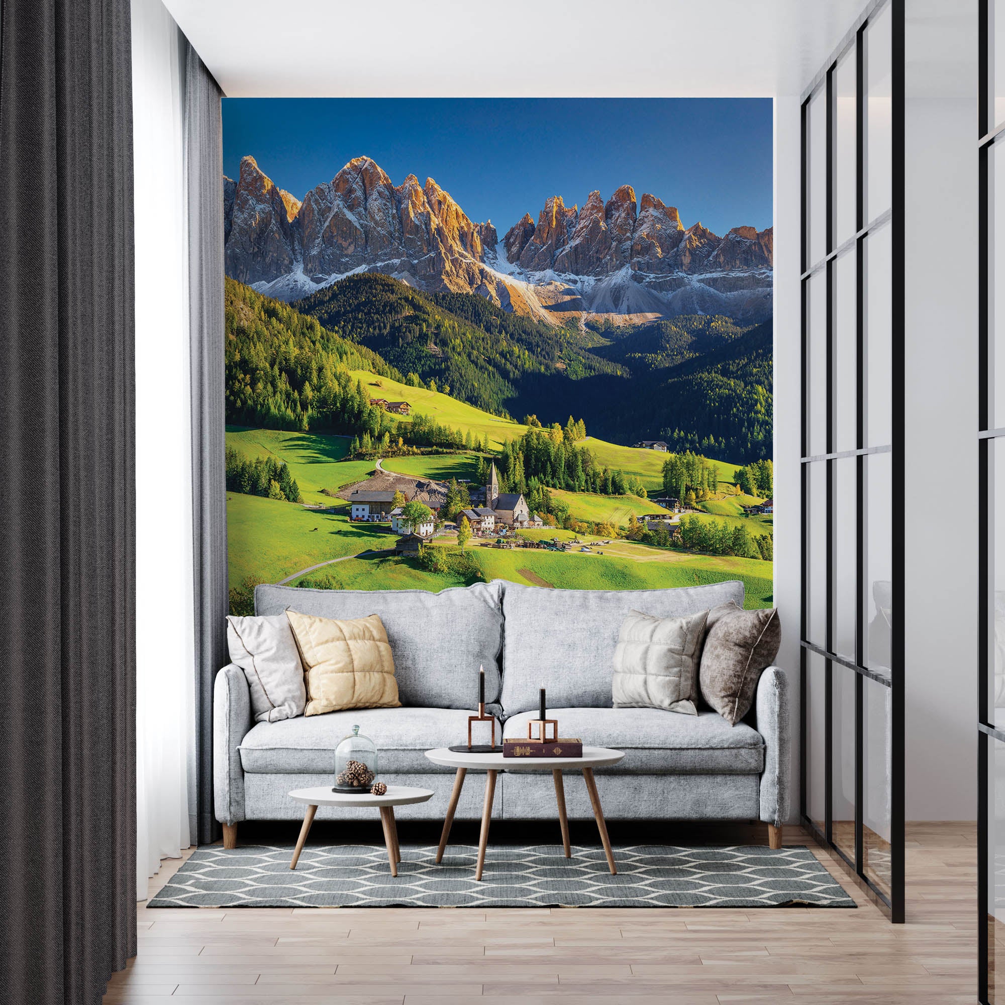 Santa Maddelena en Dolomieten   - LW00130 Fotobehang