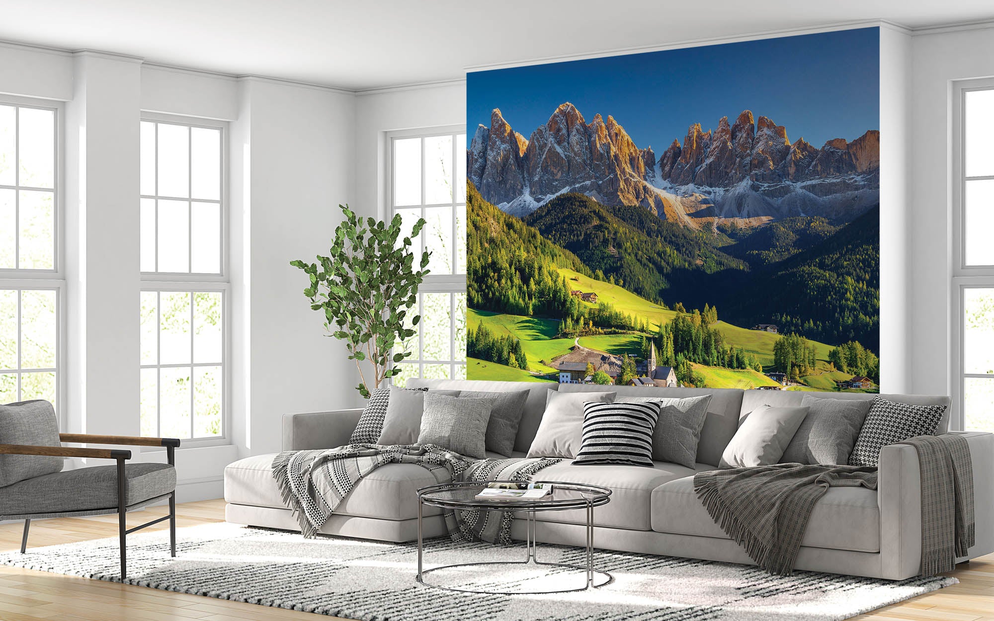 Santa Maddelena en Dolomieten   - LW00130 Fotobehang