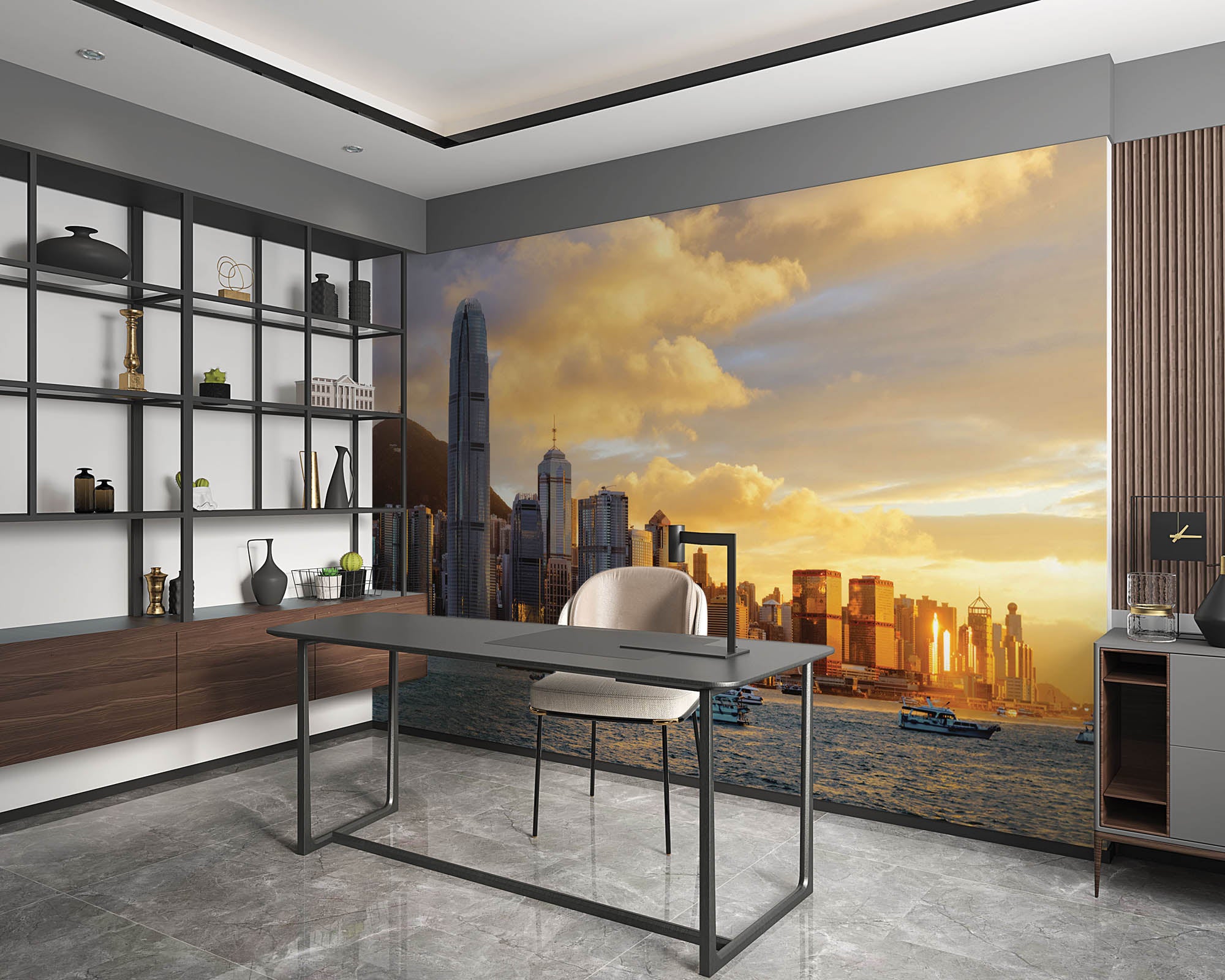 Skyline Hong Kong- LW00049 Fotobehang