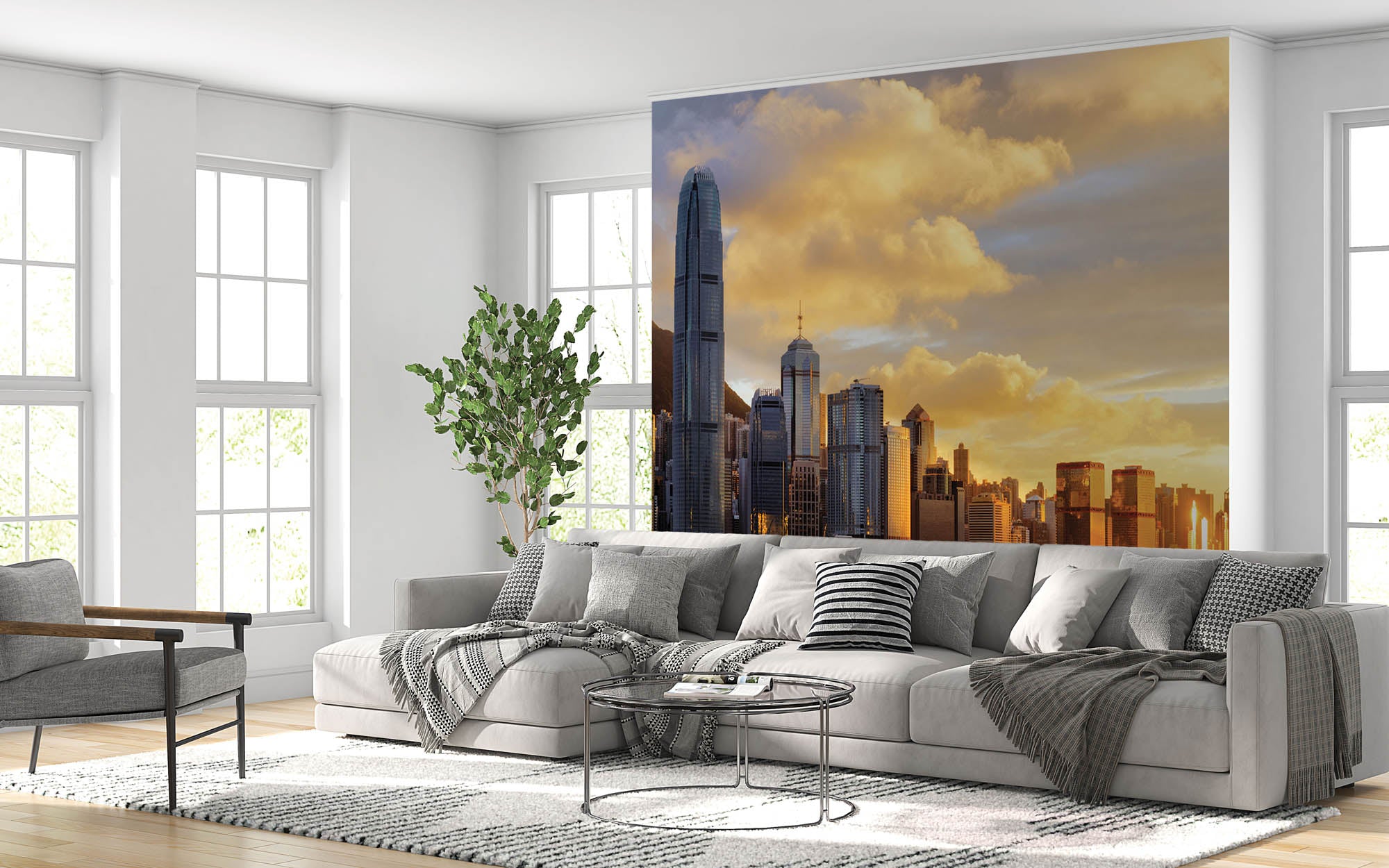 Skyline Hong Kong- LW00049 Fotobehang