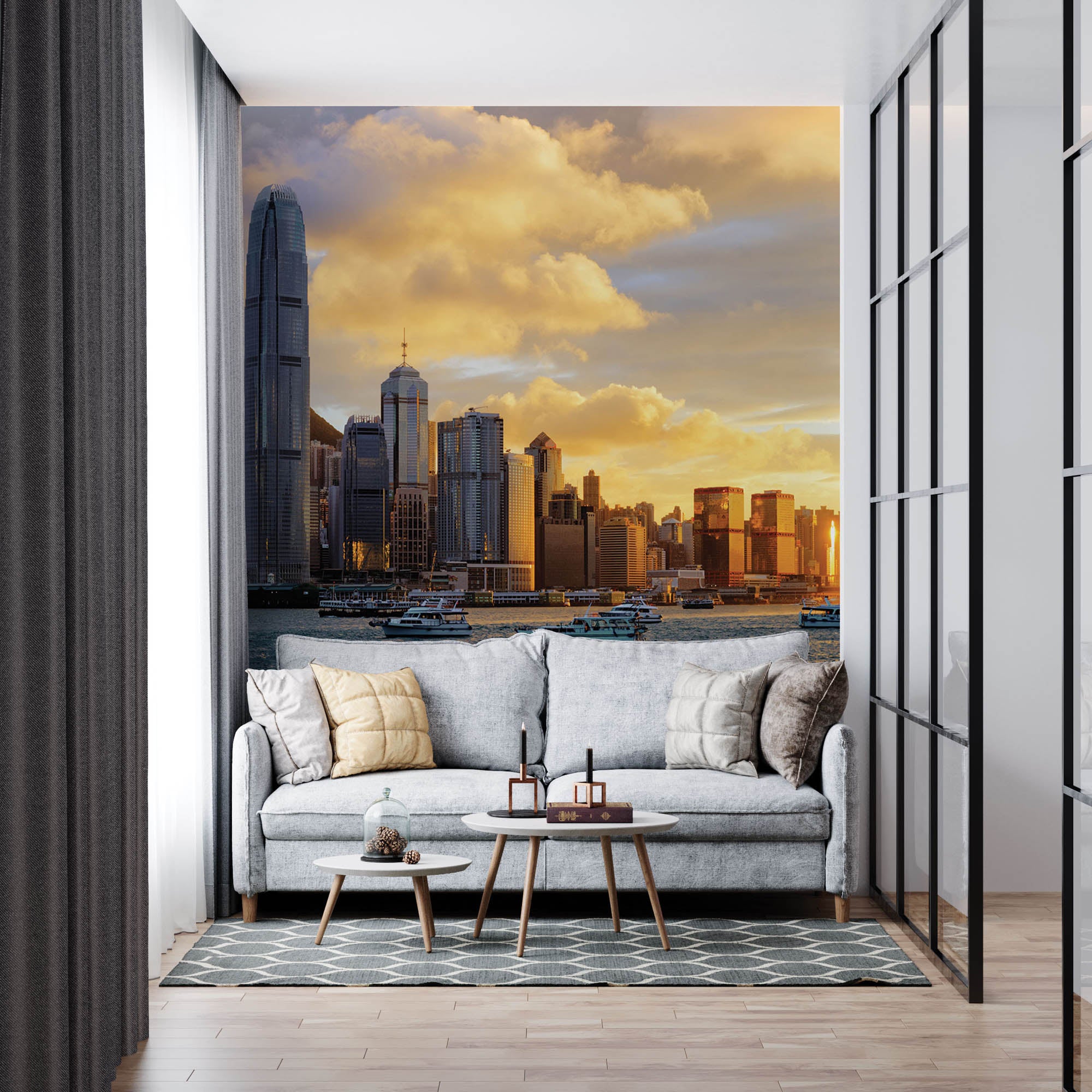 Skyline Hong Kong- LW00049 Fotobehang