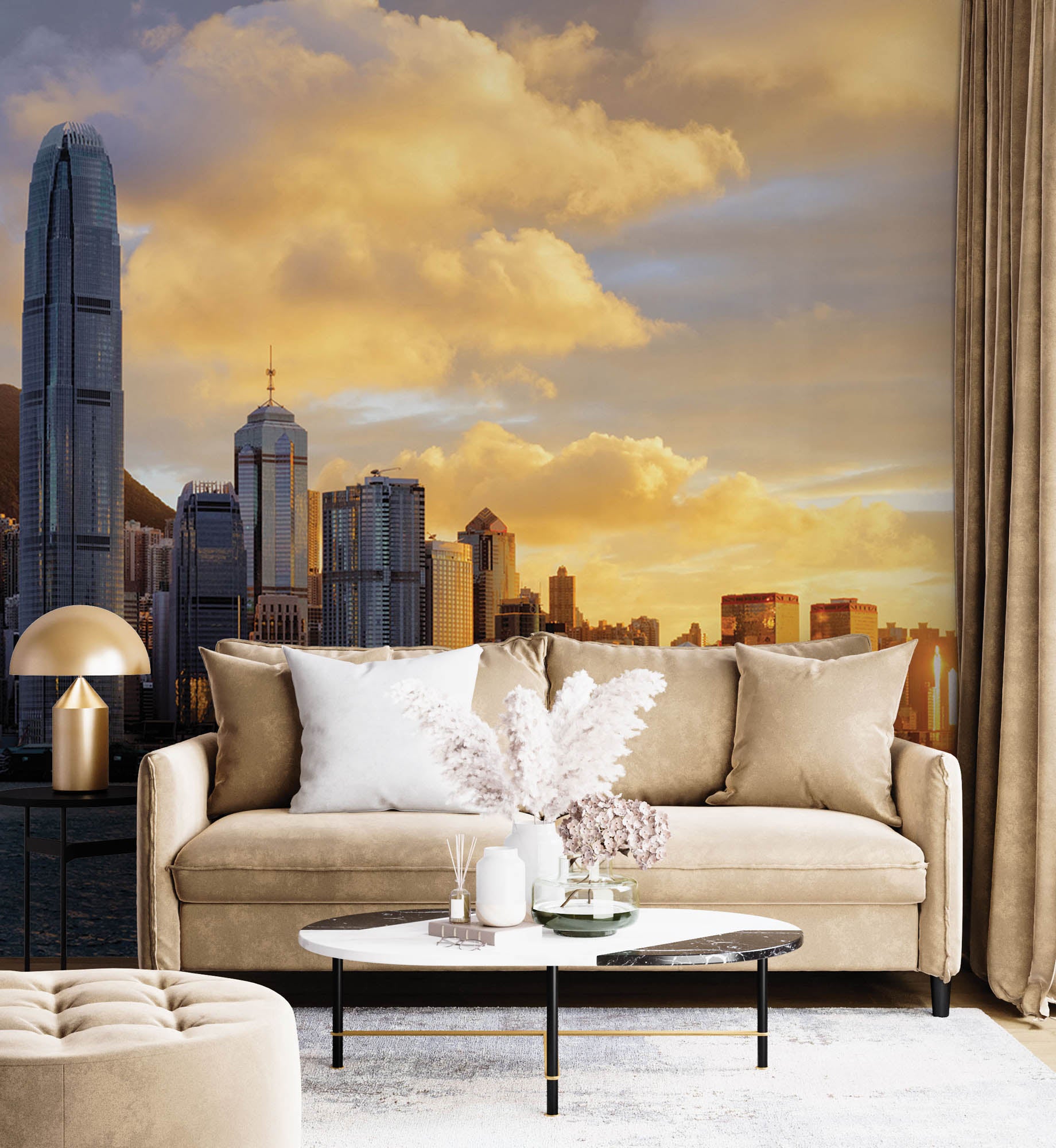 Skyline Hong Kong- LW00049 Fotobehang