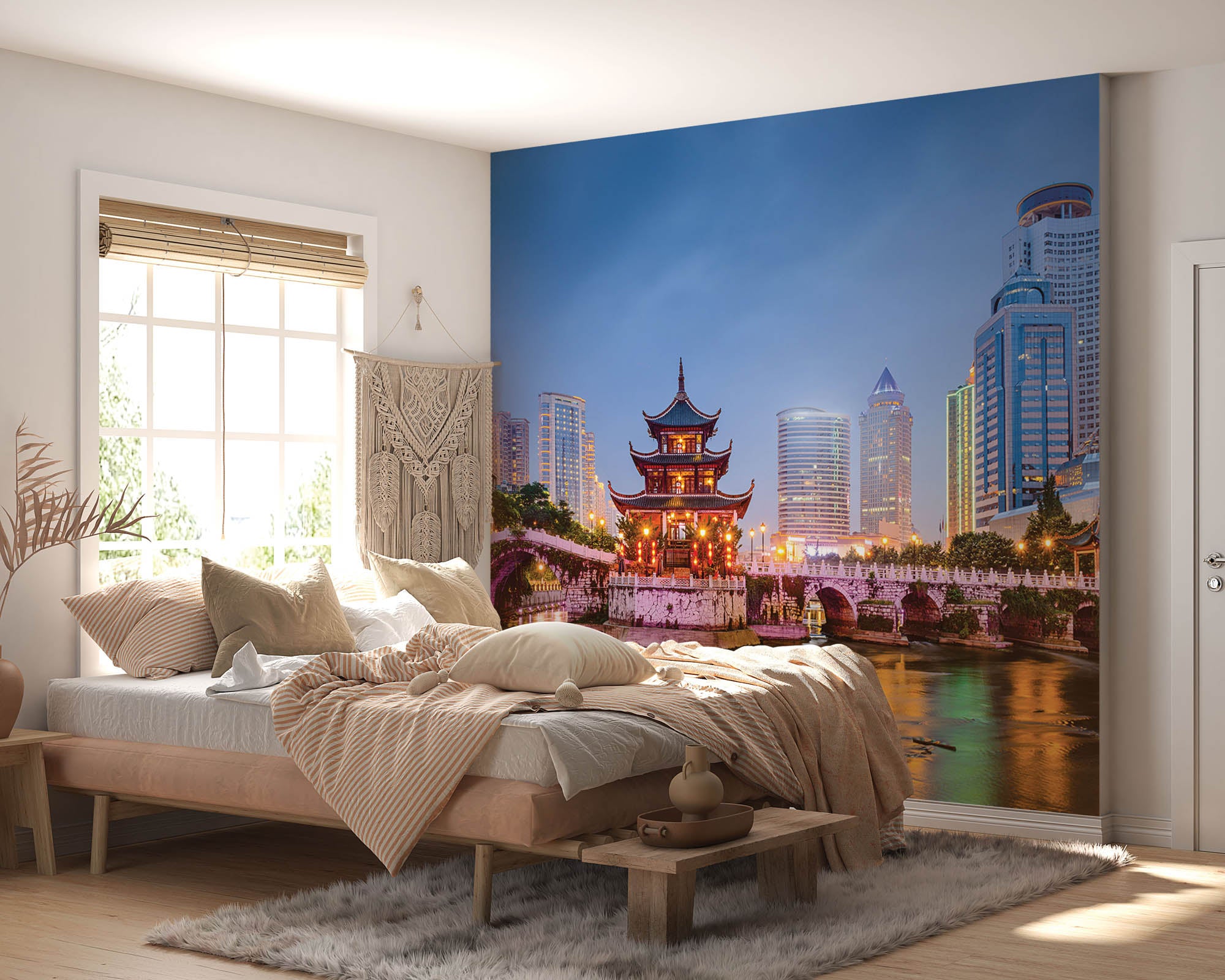 Skyline Jiaxiu Pavilion  - LW00055 Fotobehang