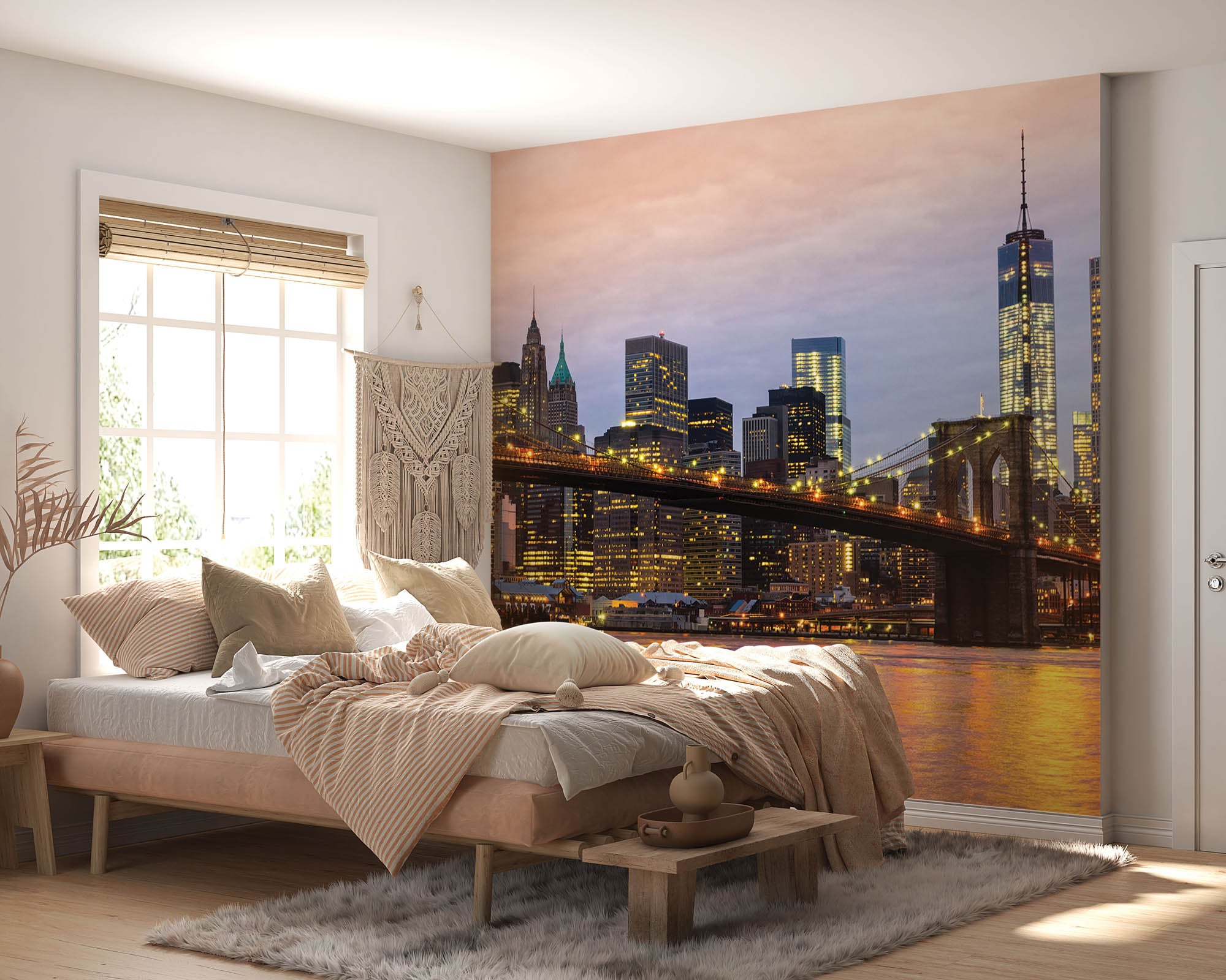 Skyline Manhattan zonsopkomst - LW00321 Fotobehang