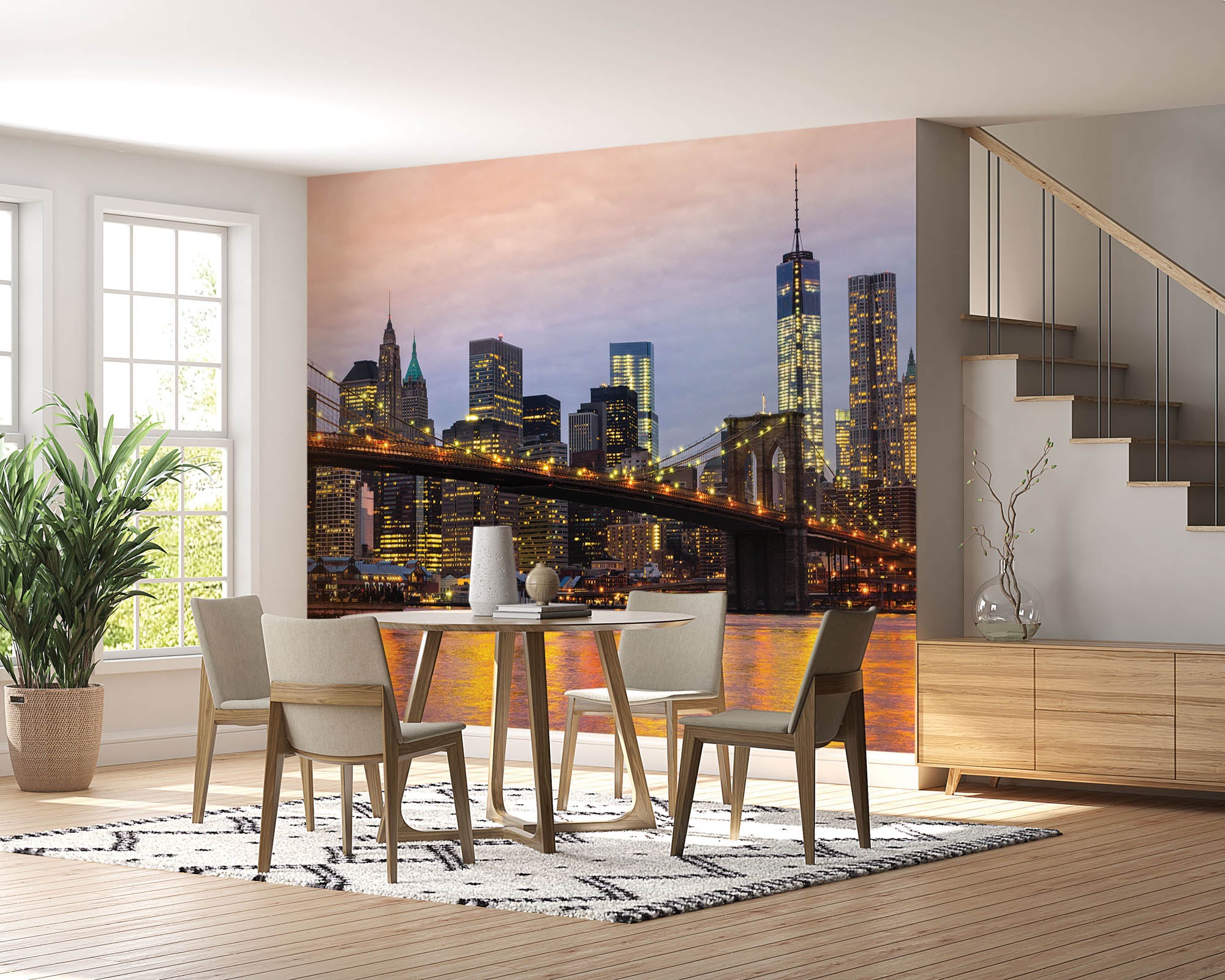 Skyline Manhattan zonsopkomst - LW00321 Fotobehang