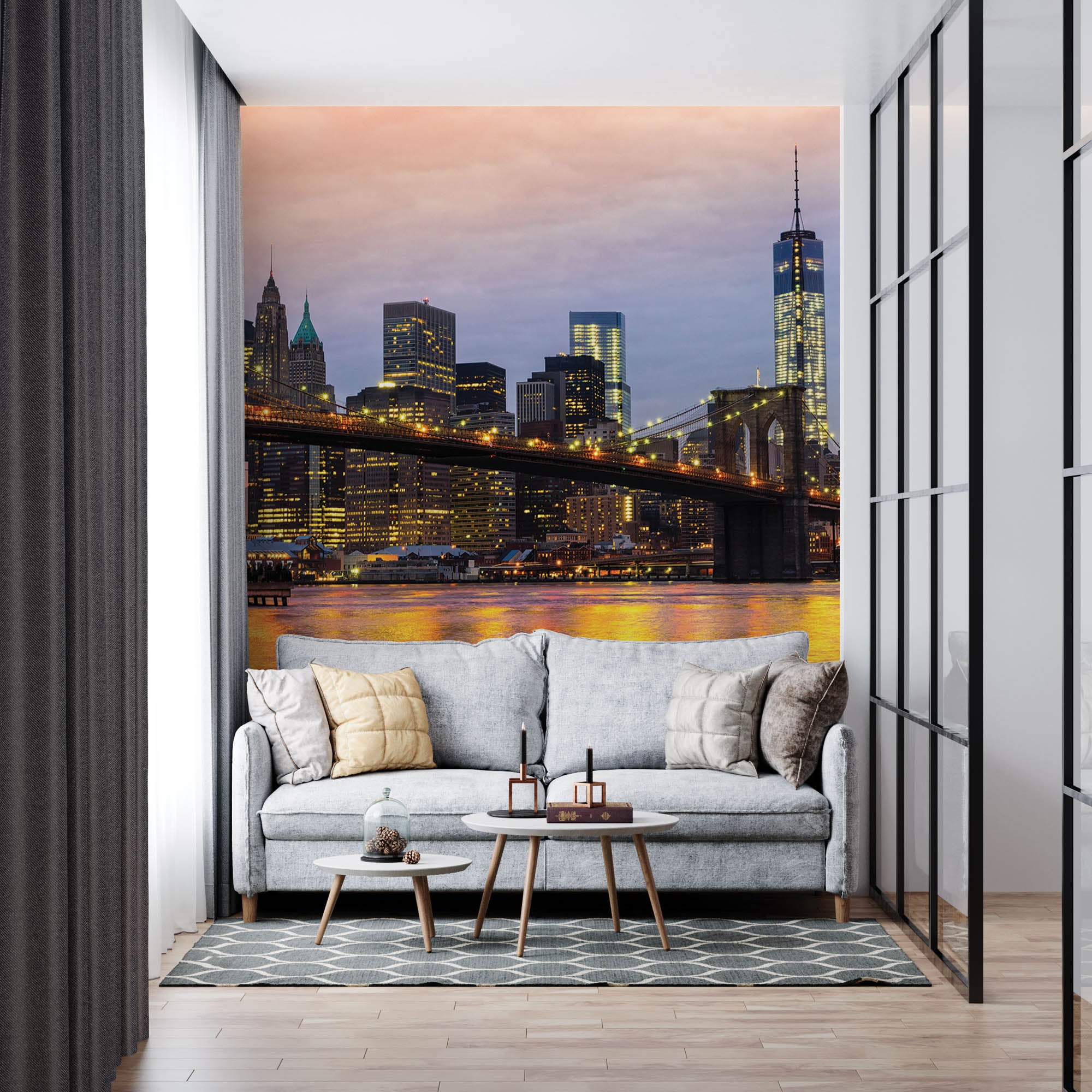 Skyline Manhattan zonsopkomst - LW00321 Fotobehang