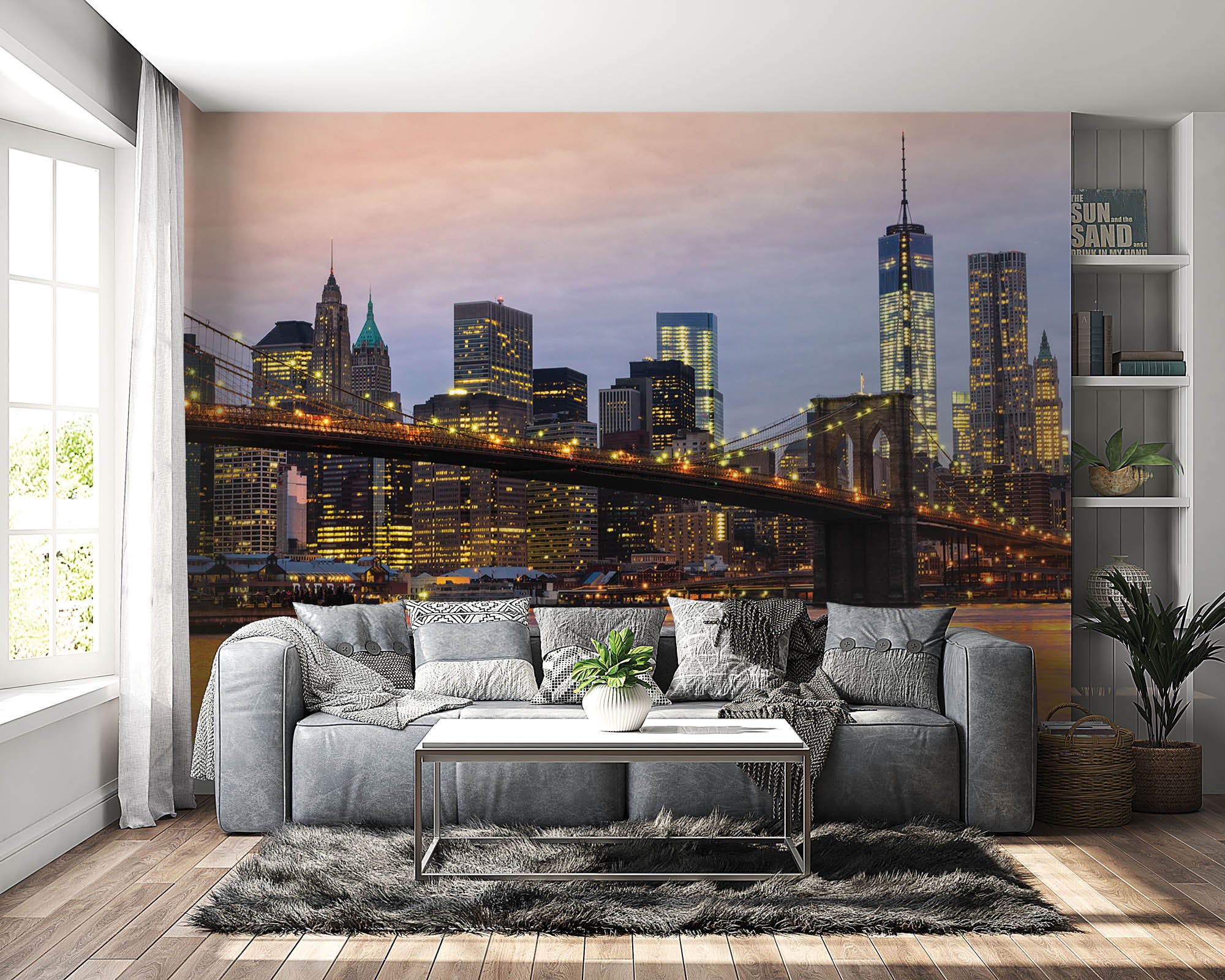 Skyline Manhattan zonsopkomst - LW00321 Fotobehang