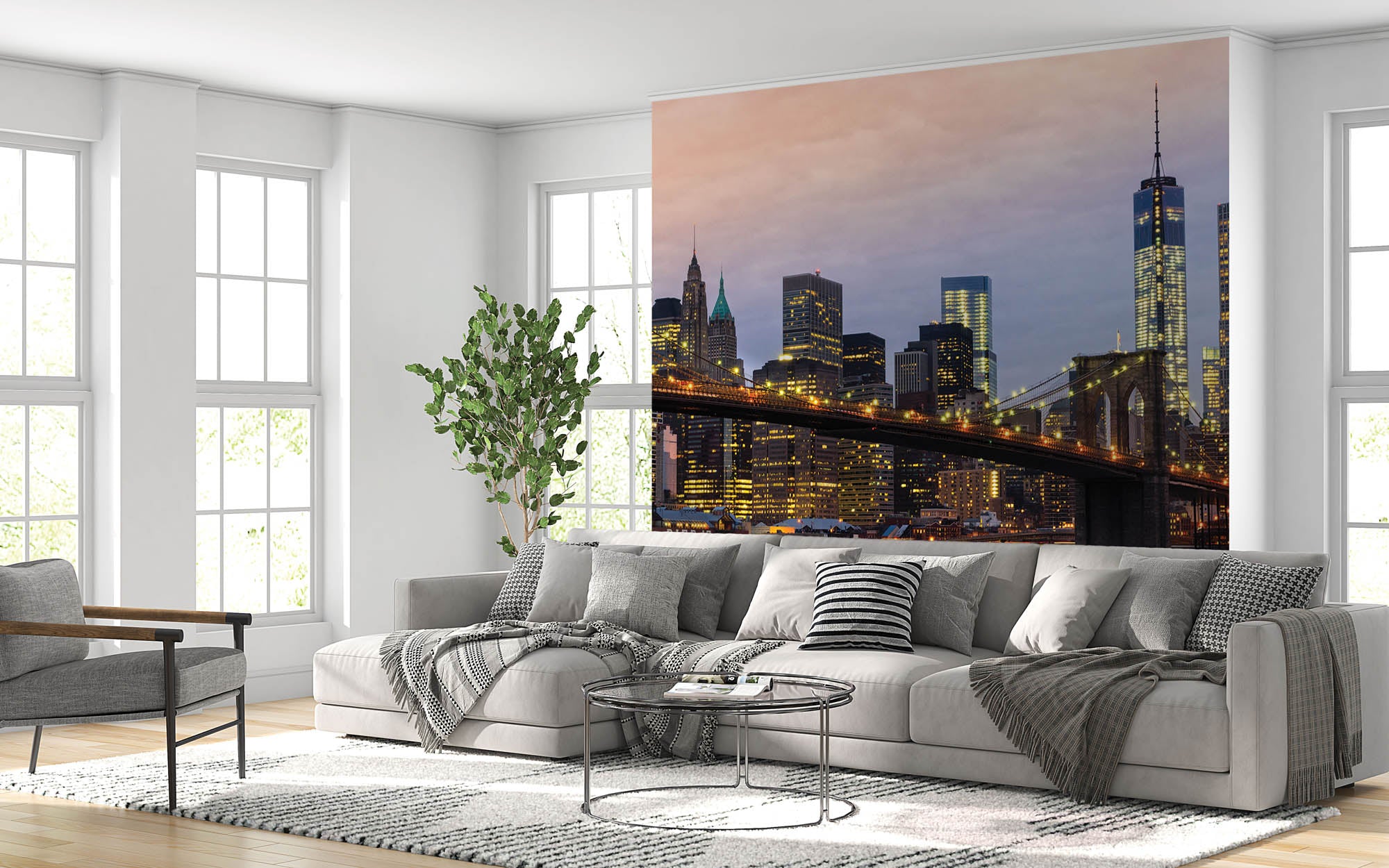 Skyline Manhattan zonsopkomst - LW00321 Fotobehang