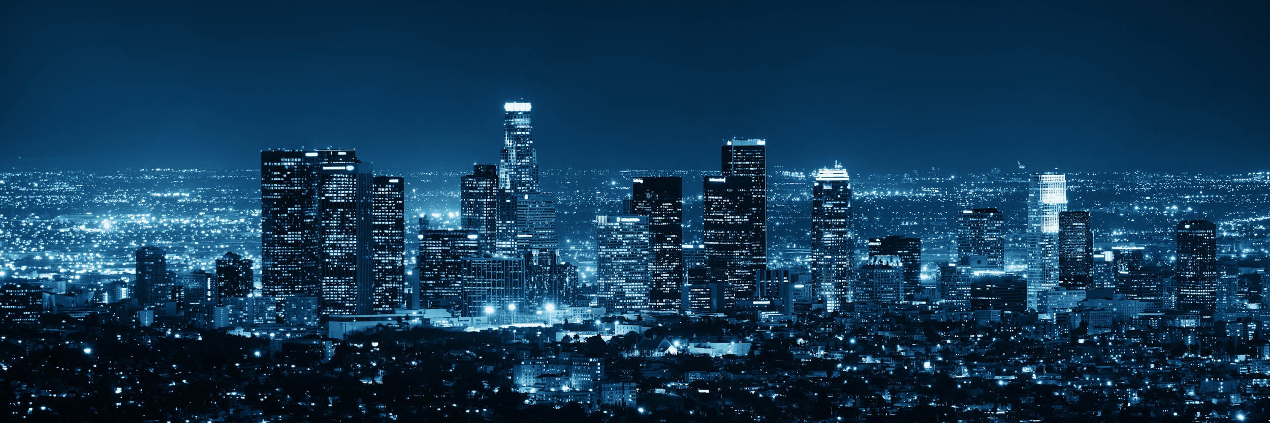 Skyline met Stadsverlichting - LW00731