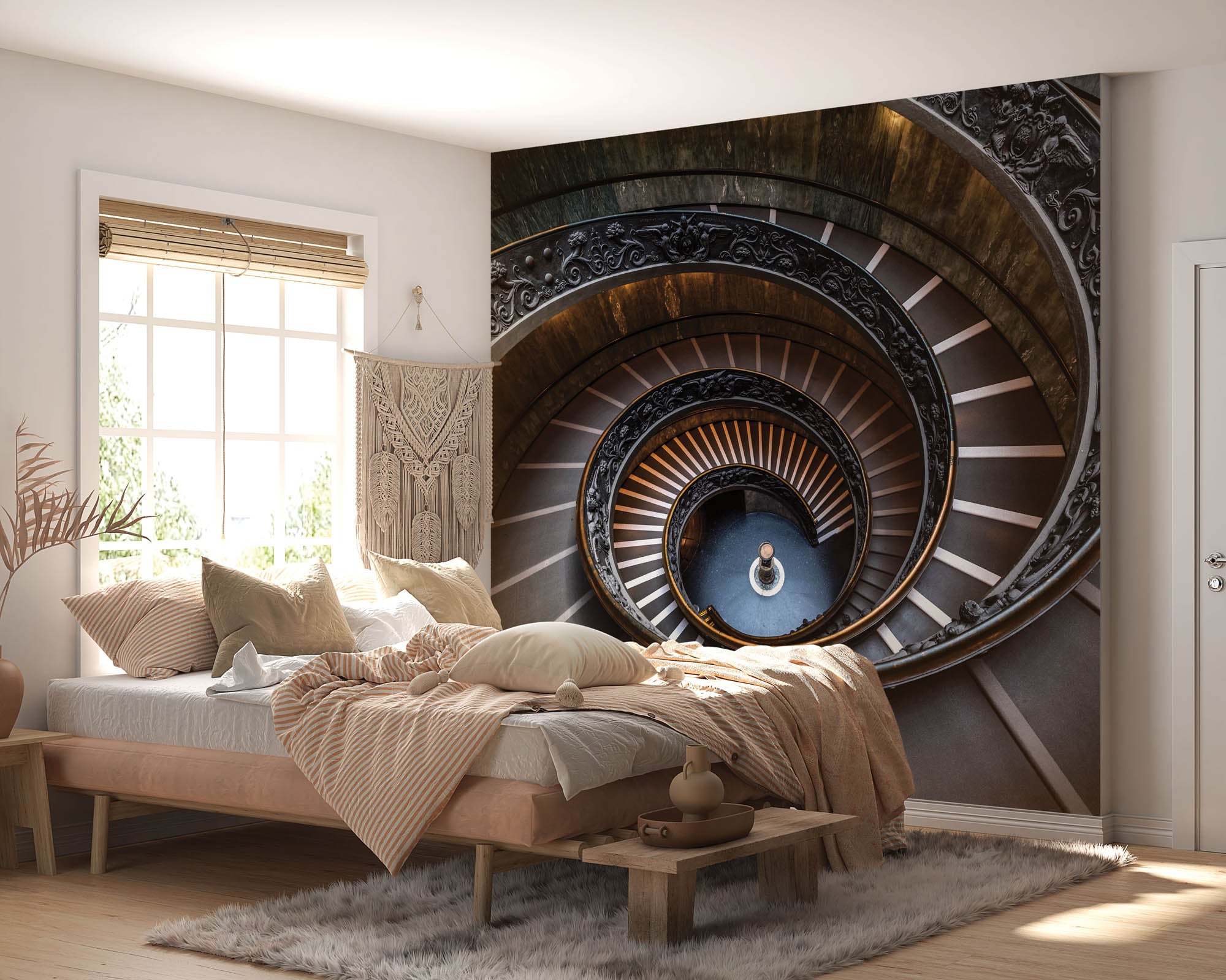 Spiraal trap - LW00042 Fotobehang