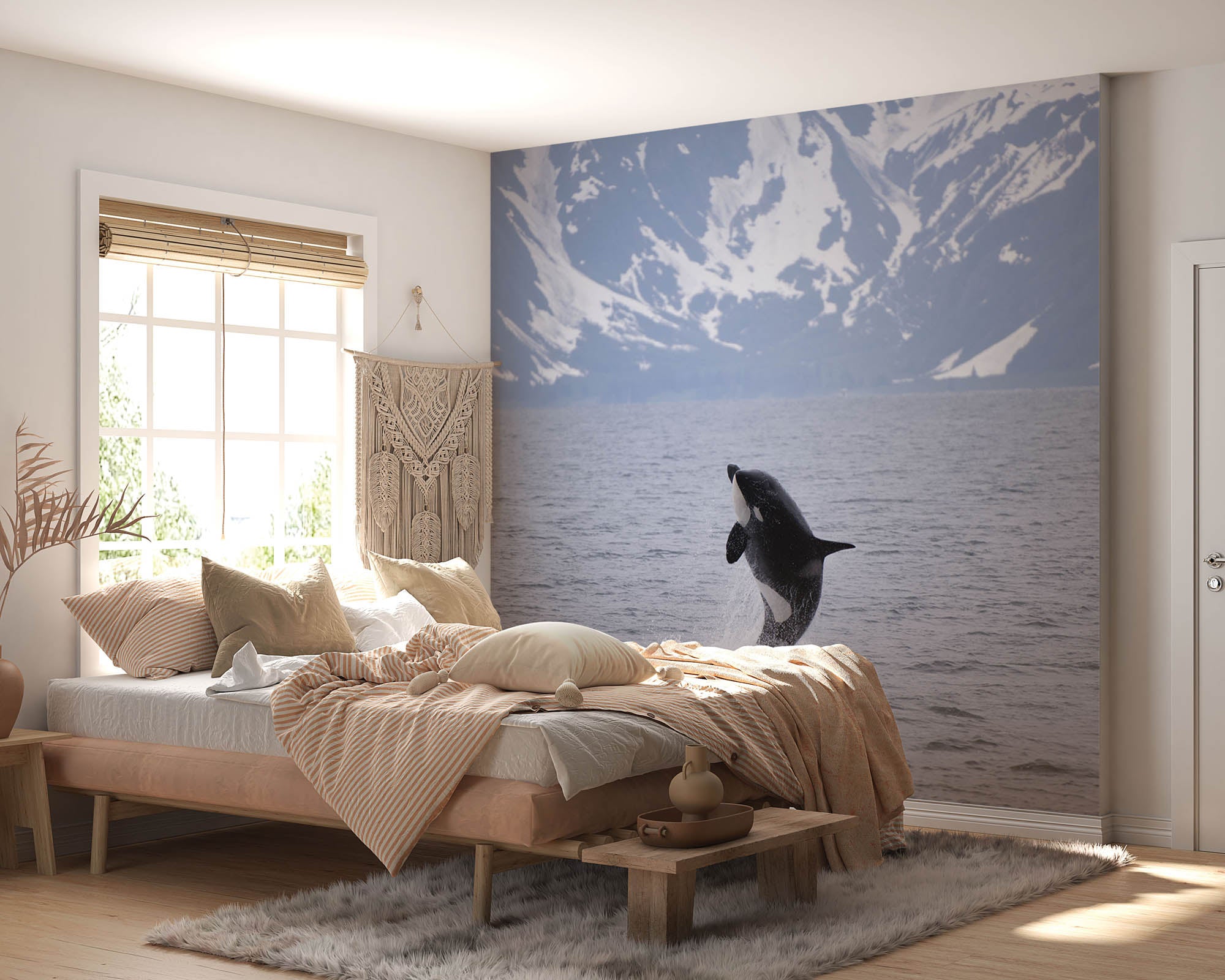 Springende orka  - LW00166 Fotobehang