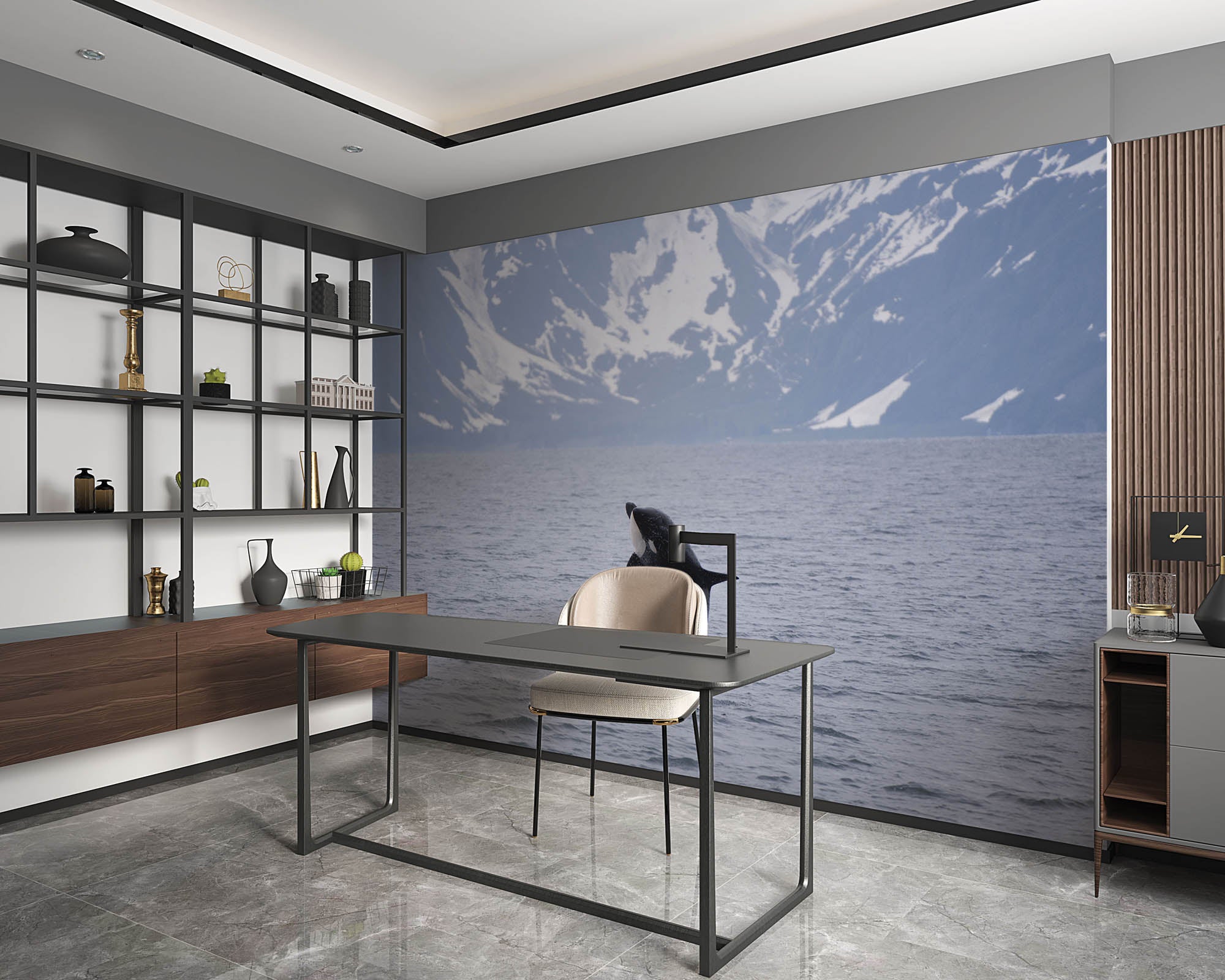 Springende orka  - LW00166 Fotobehang