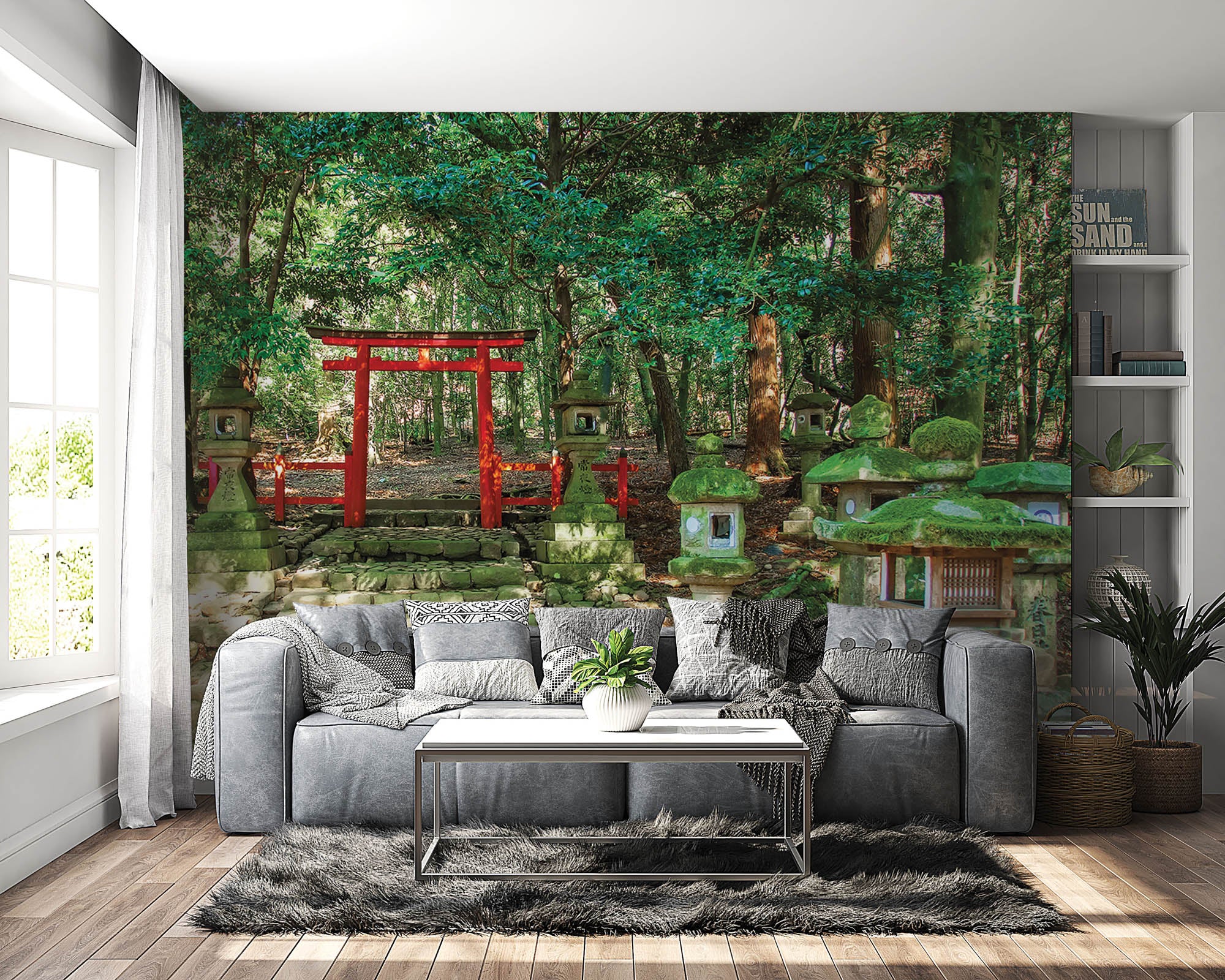 Stenen lantaarns - LW00052 Fotobehang