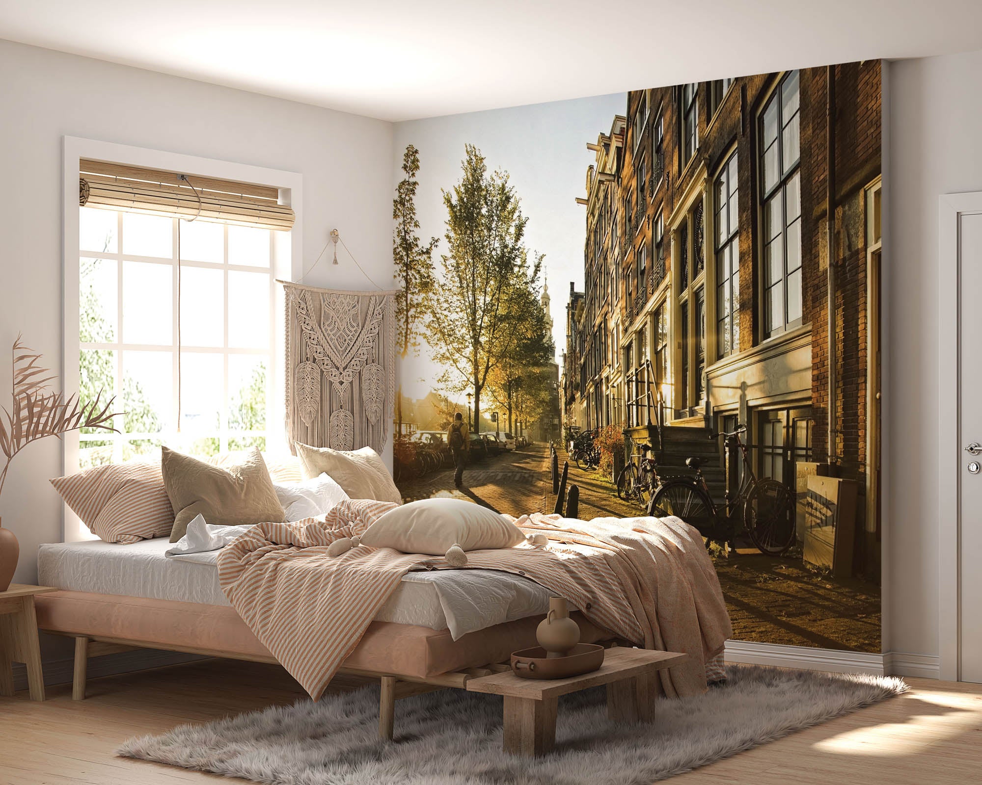 Straat in Amsterdam  - LW00353 Fotobehang