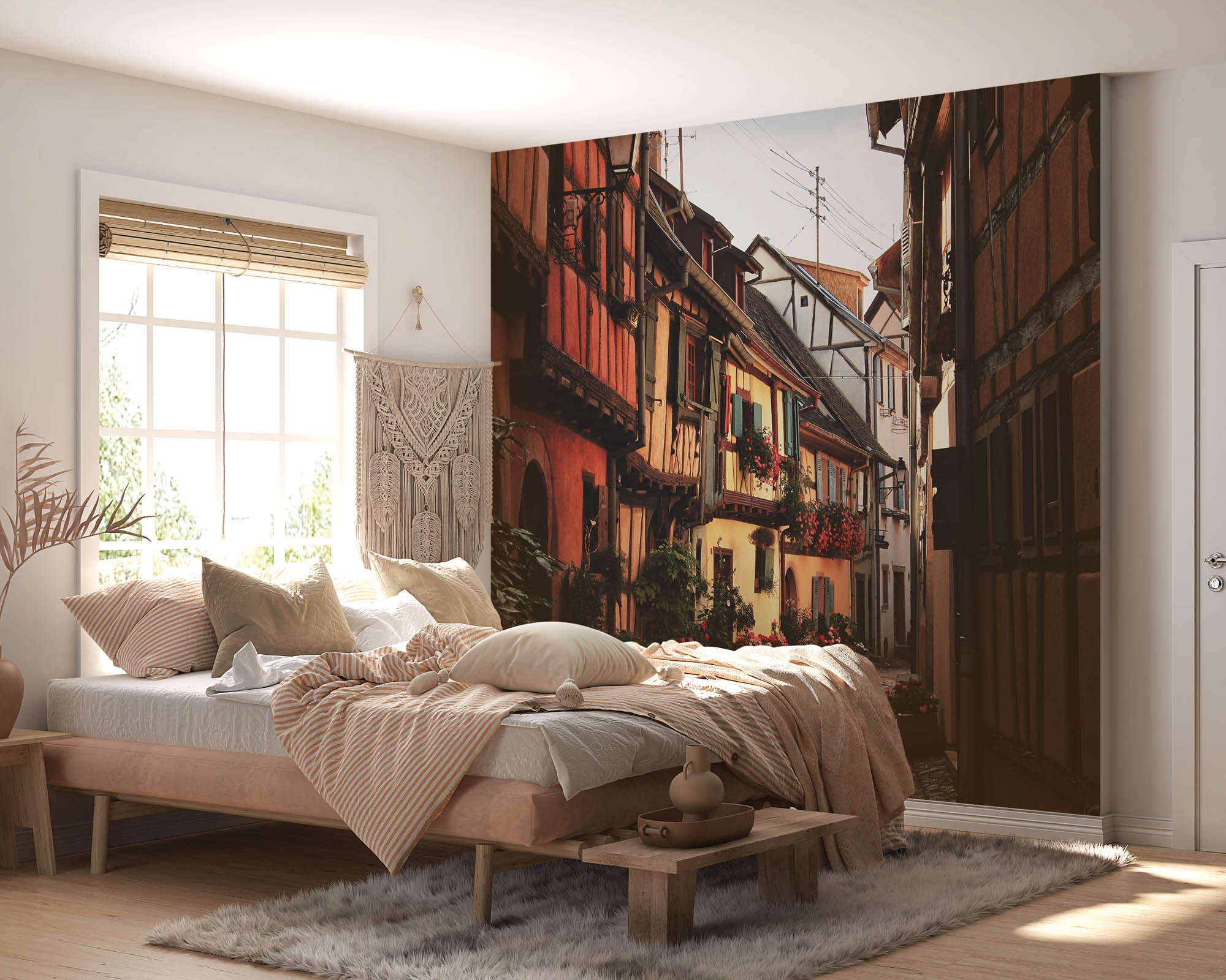 Straat in Equisheim - LW00378 Fotobehang