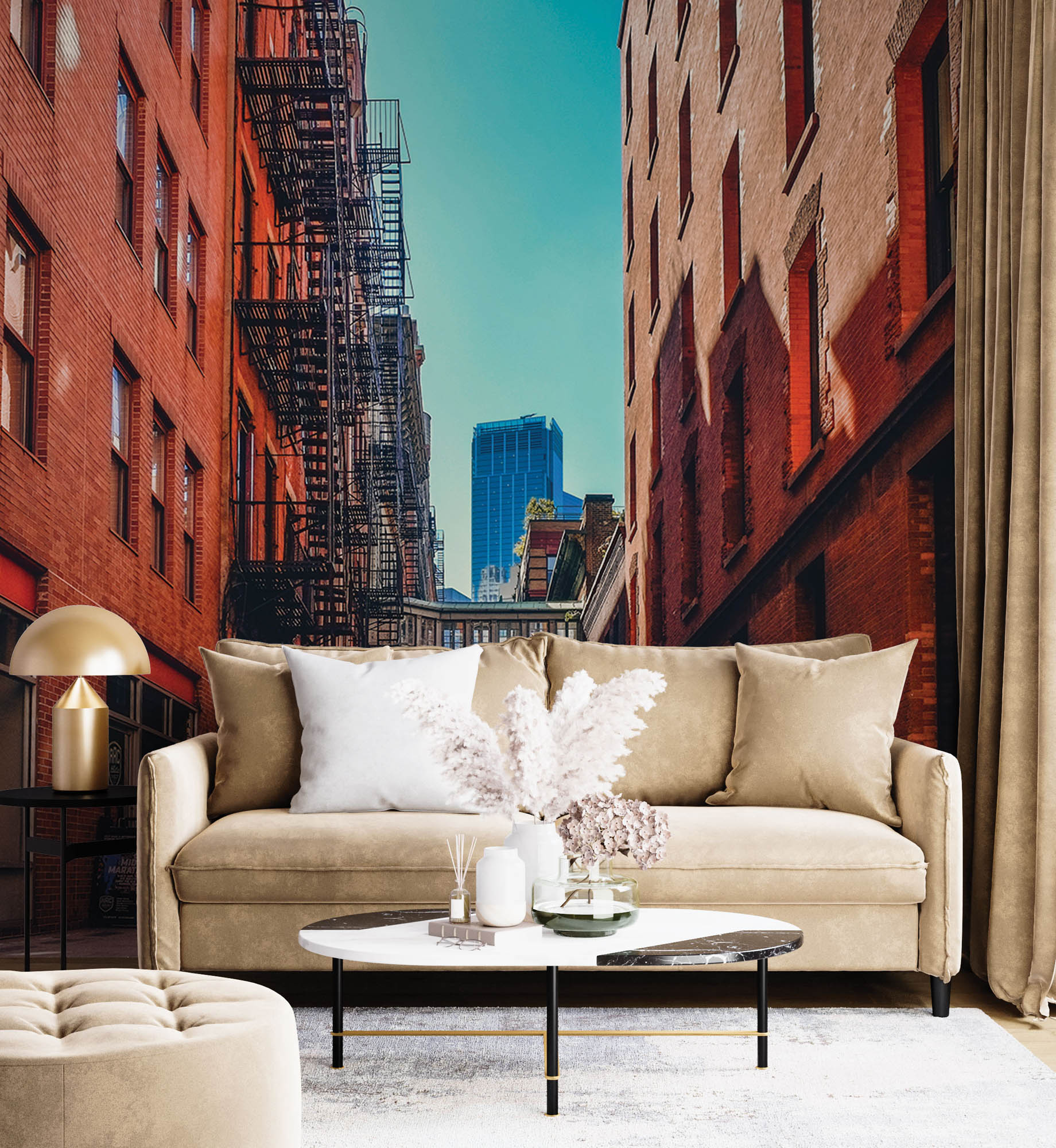 Straat Manhattan - LW00340 Fotobehang