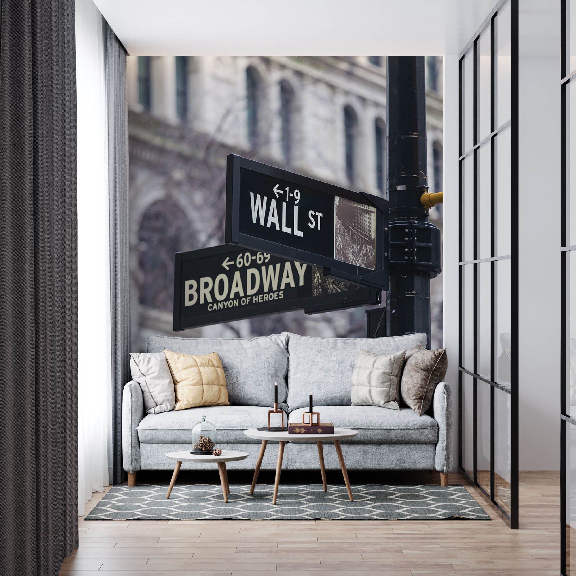 Straatbord New York City - LW00322 Fotobehang