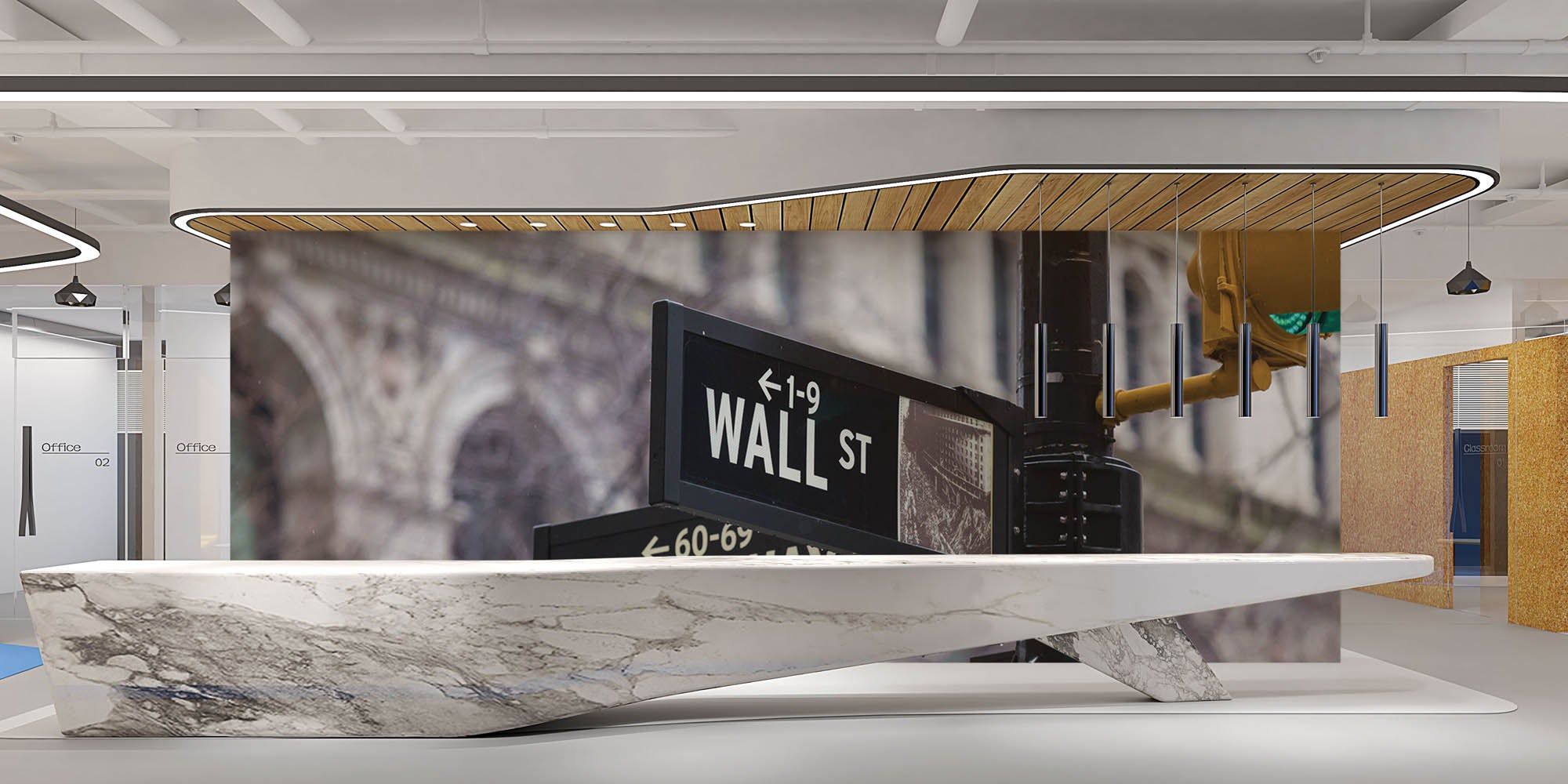 Straatbord New York City - LW00322 Fotobehang