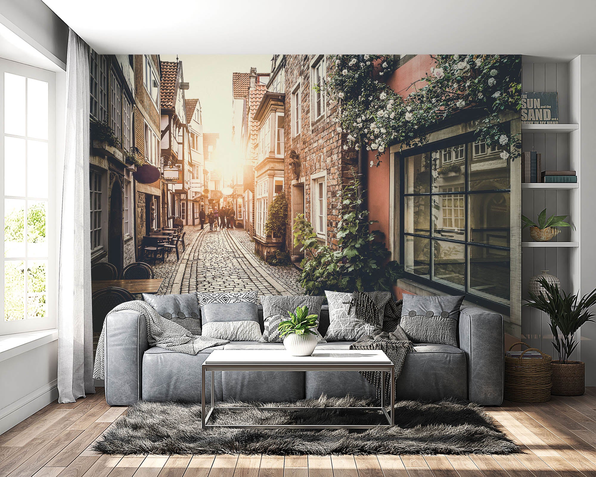 Straatje Europa - LW00355 Fotobehang