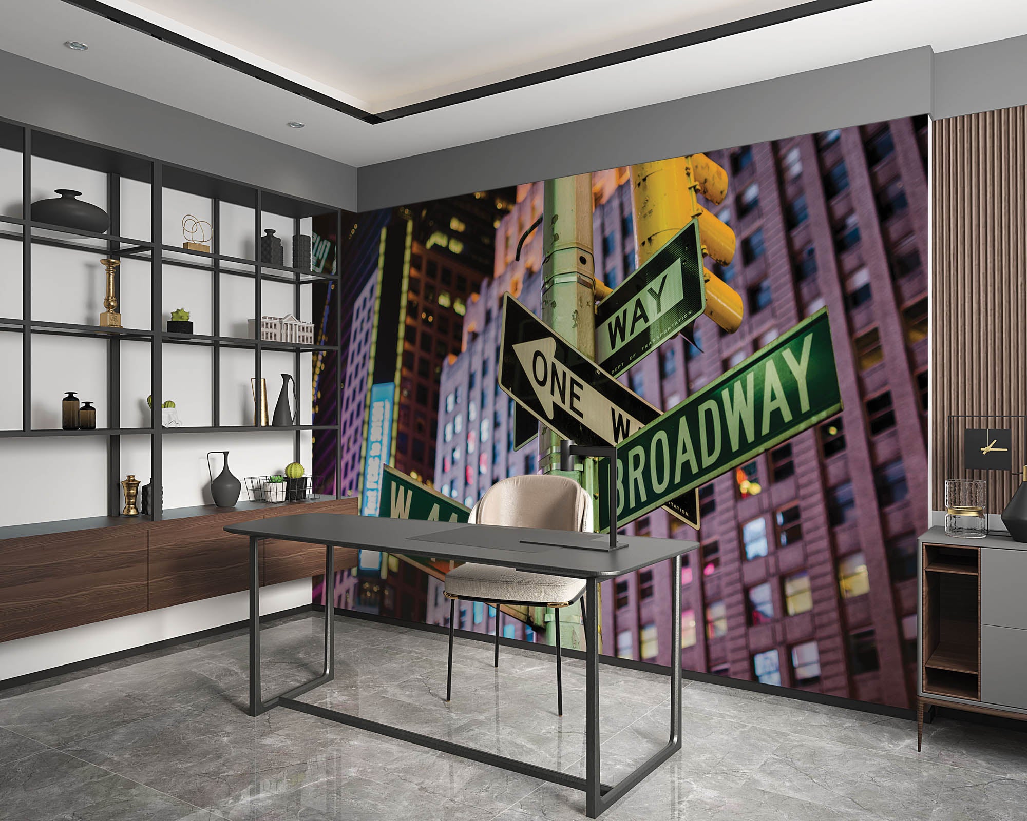 Straatnaamborden  New York City - LW00339 Fotobehang