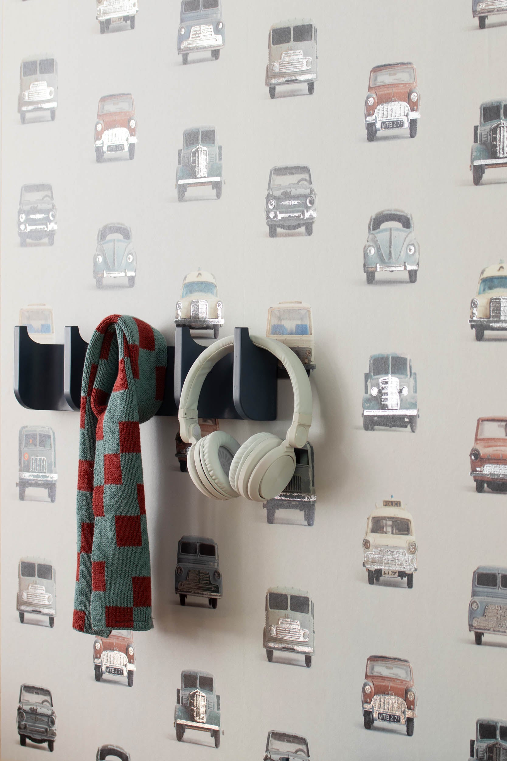 Studio Ditte Auto Lichtgrijs & Zilver Behang