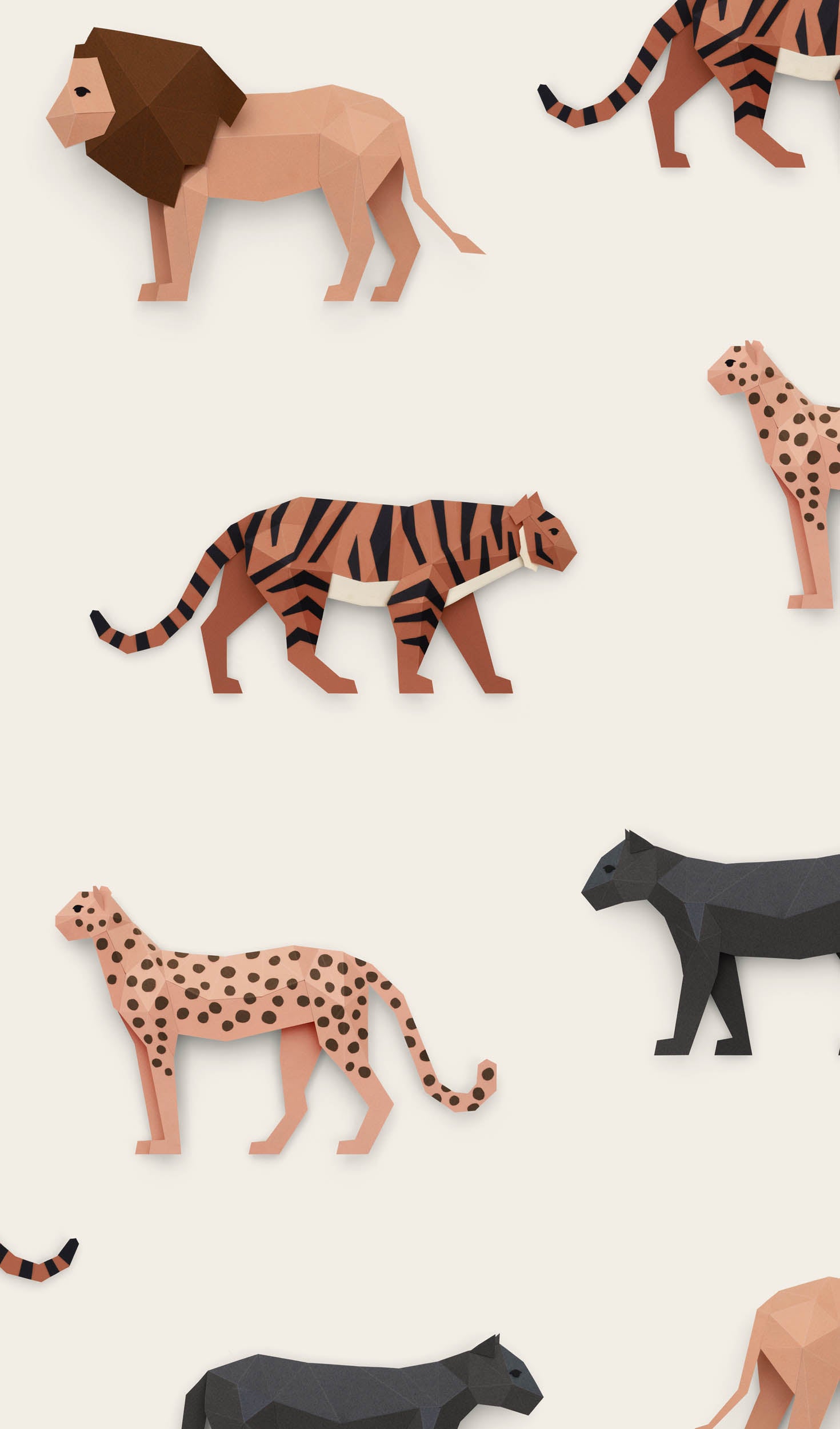 Studio Ditte Big Cats Crème