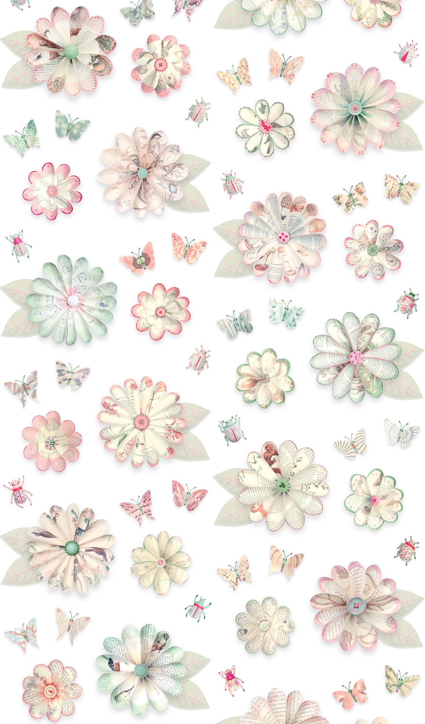 Studio Ditte Bloemen Vlinders En Kevertjes Behang