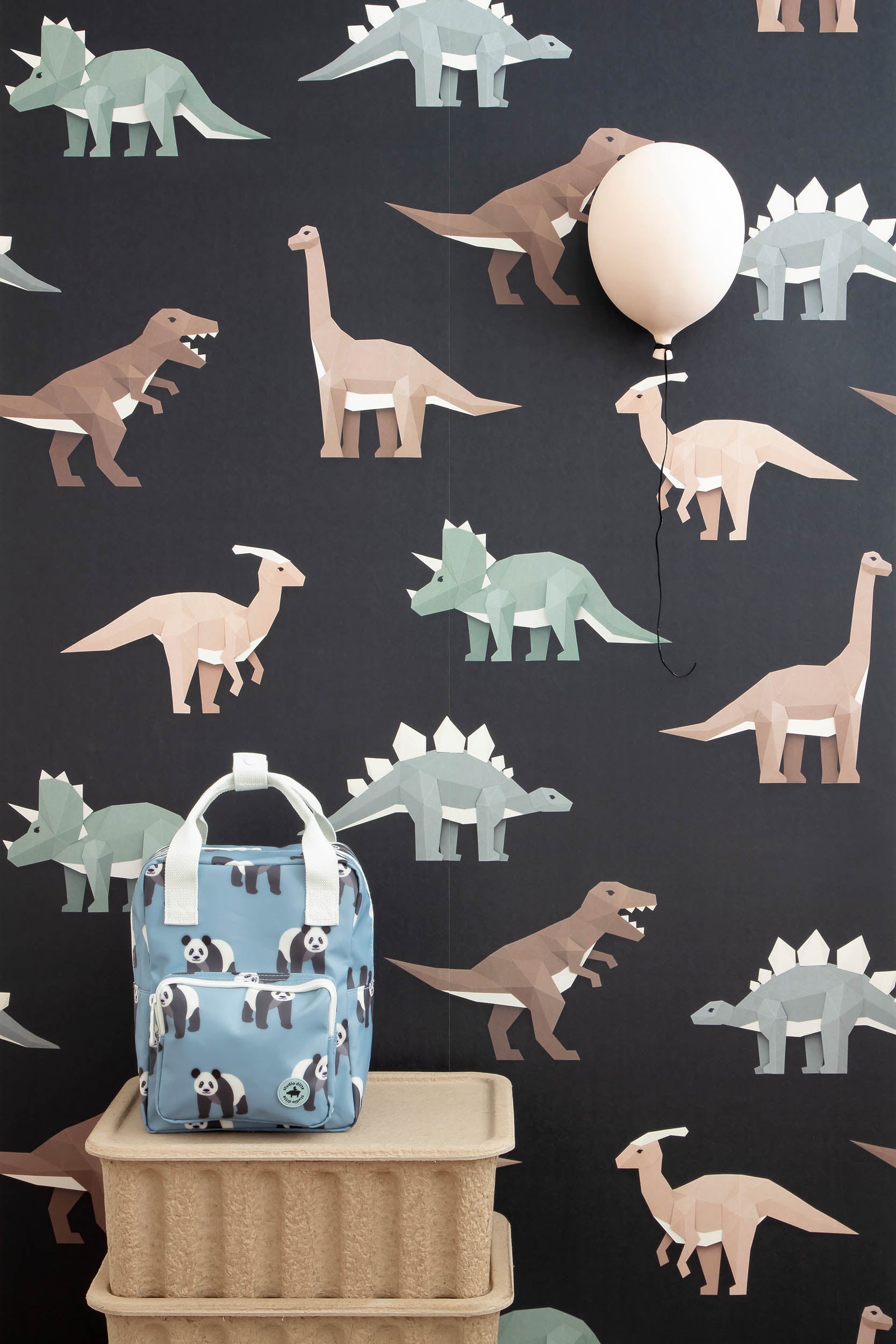 Studio Ditte Dinosaurus Donker Behang