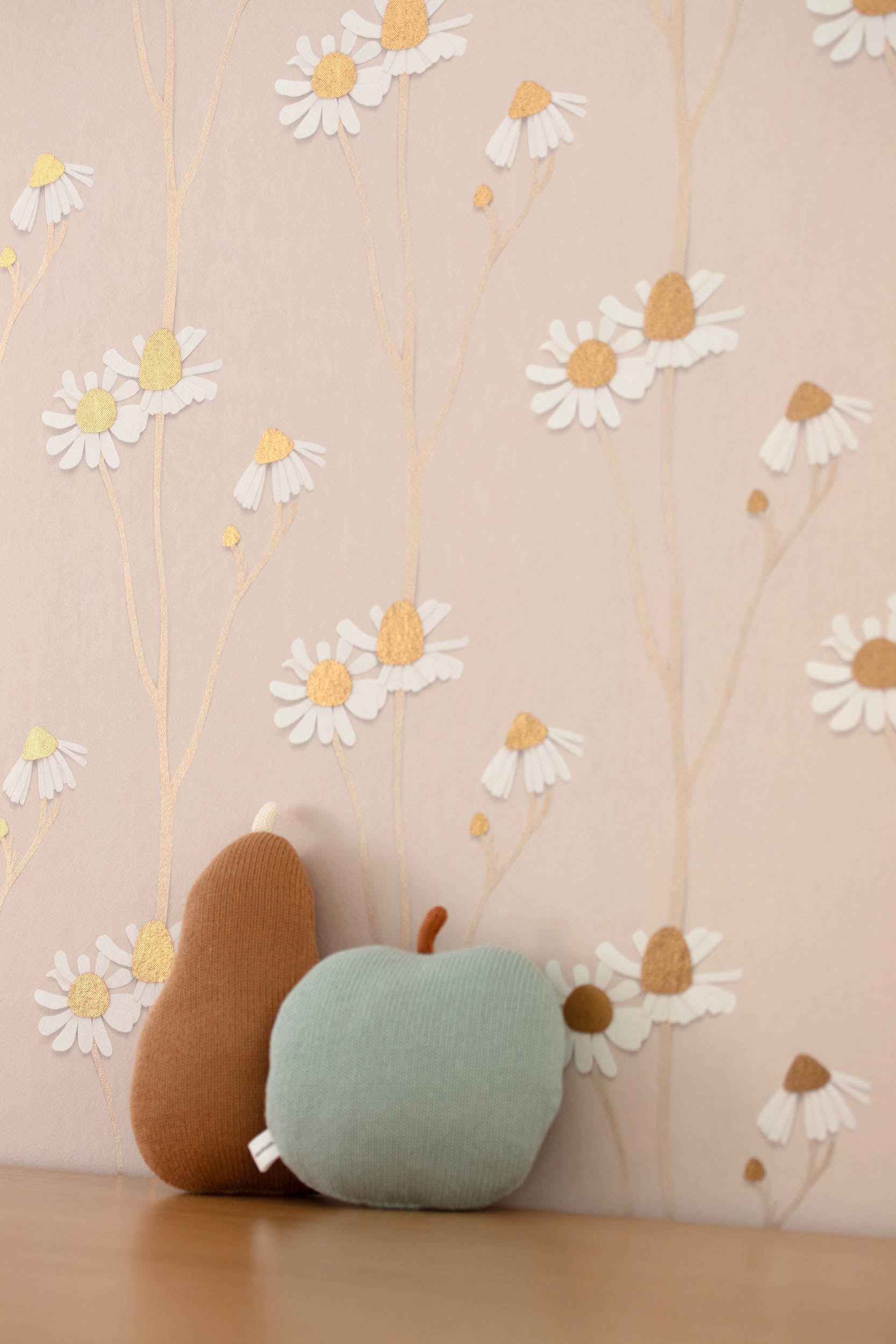 Studio Ditte Kamille Poederroze &Goud Behang