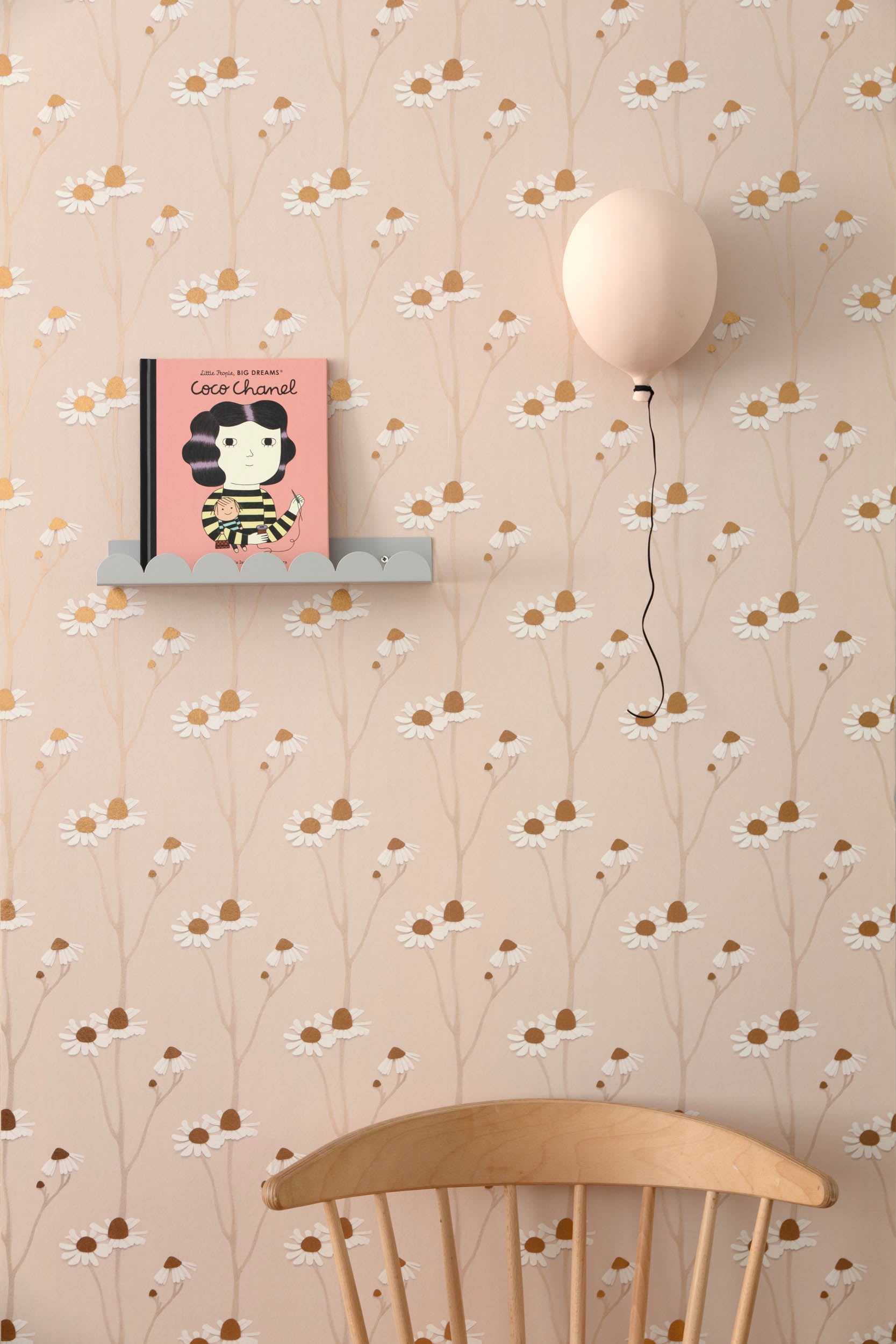 Studio Ditte Kamille Poederroze &Goud Behang