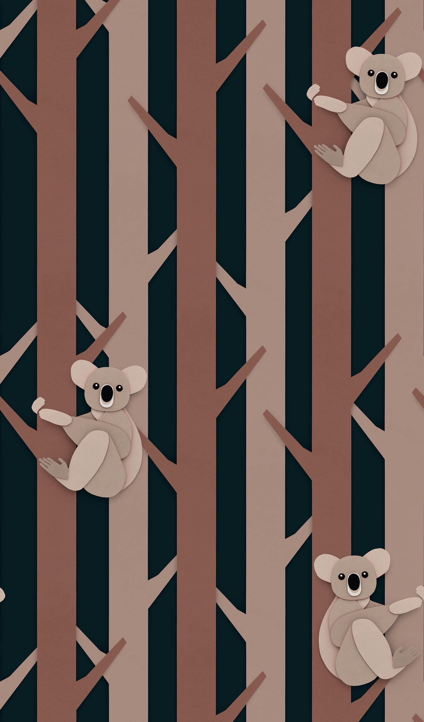 Studio Ditte Koala Choco Behang