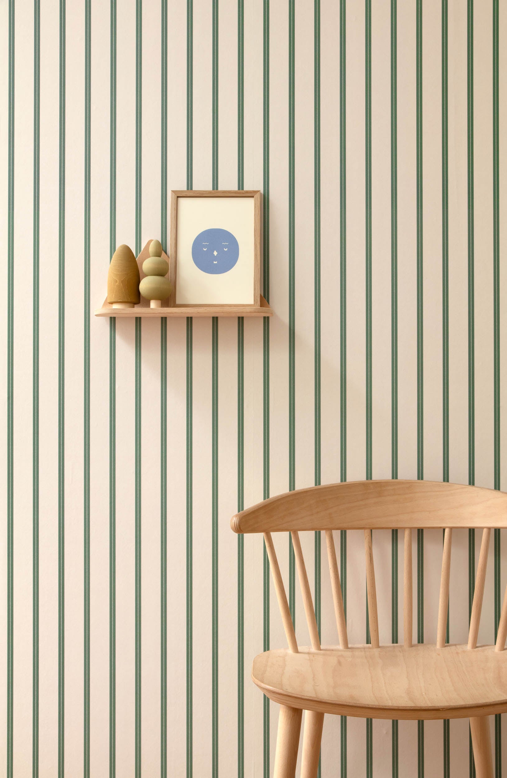 Studio Ditte Lintjes Groen Op Crème Behang