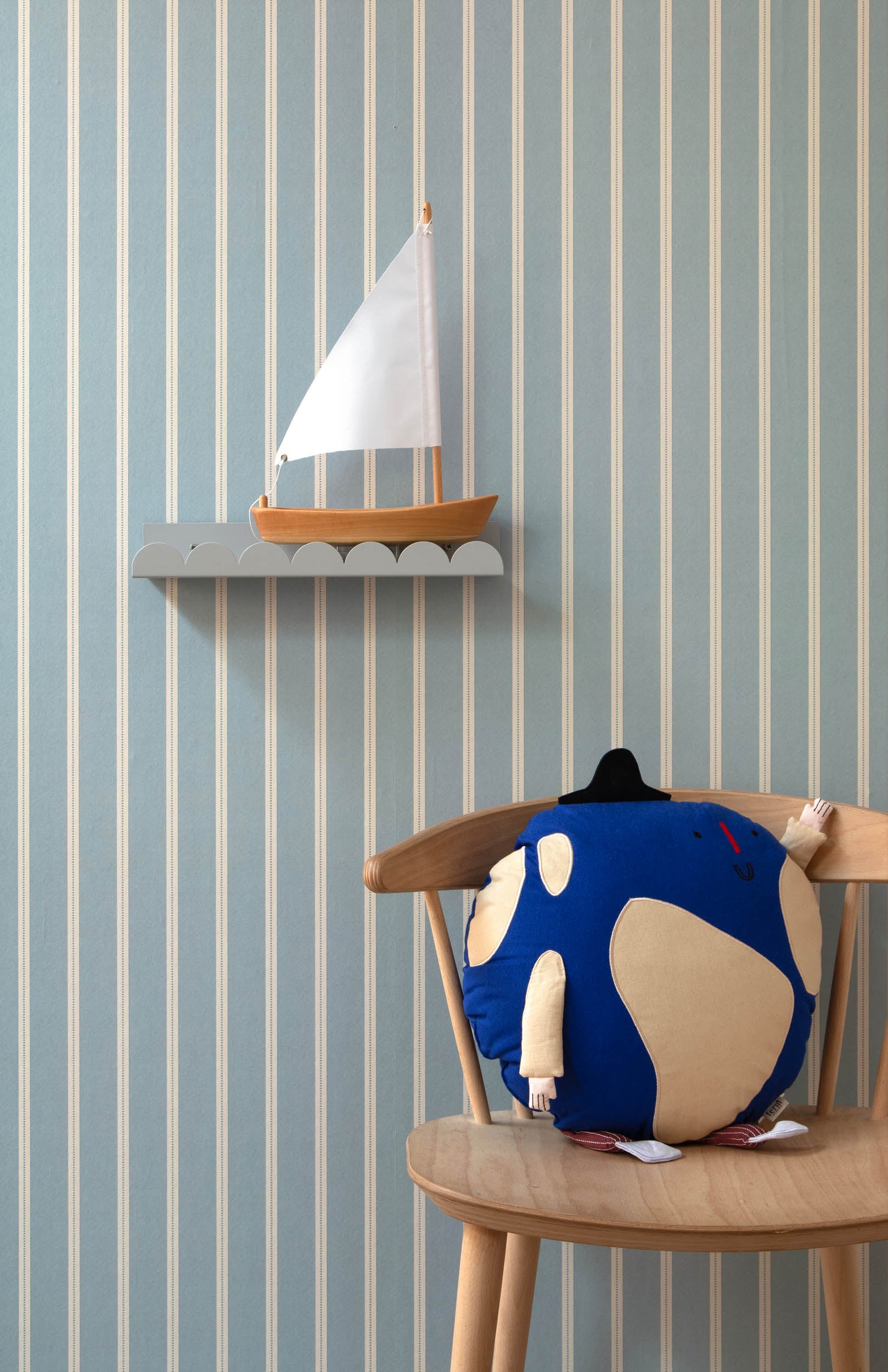 Studio Ditte Lintjes Steenblauw Behang