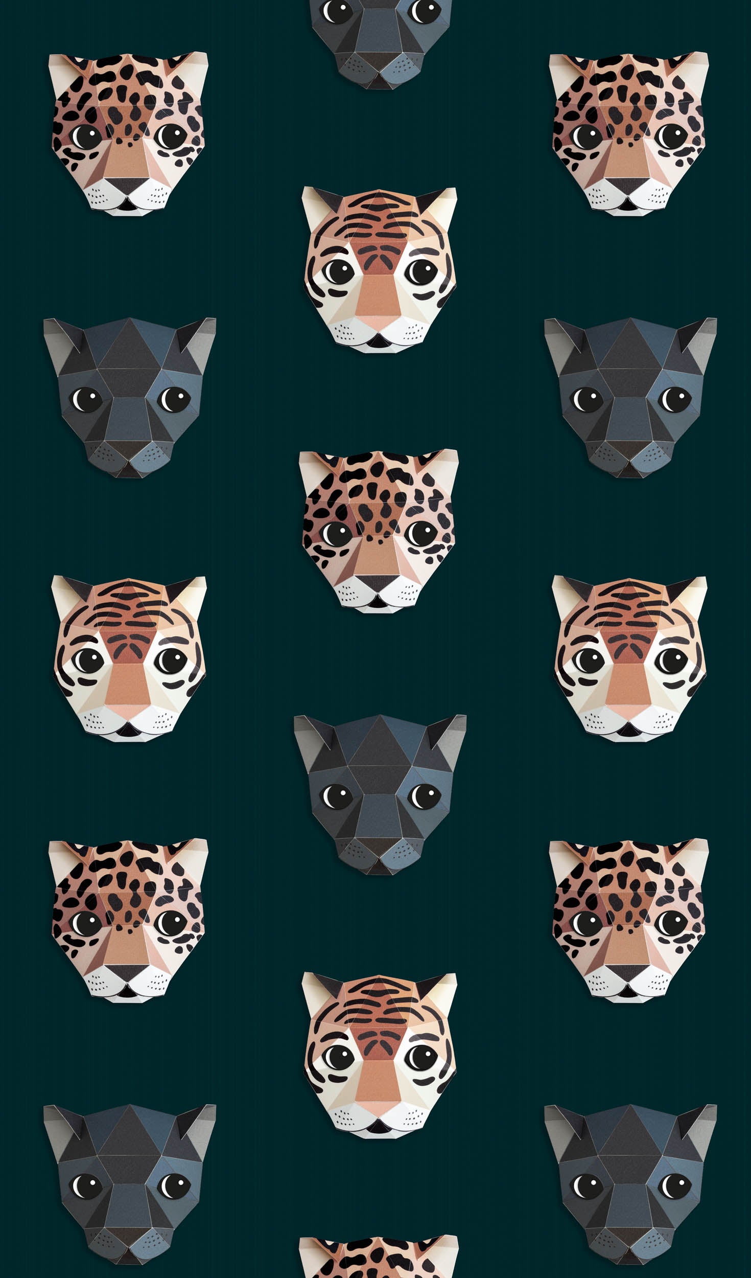 Studio Ditte Panthera Donker Behang