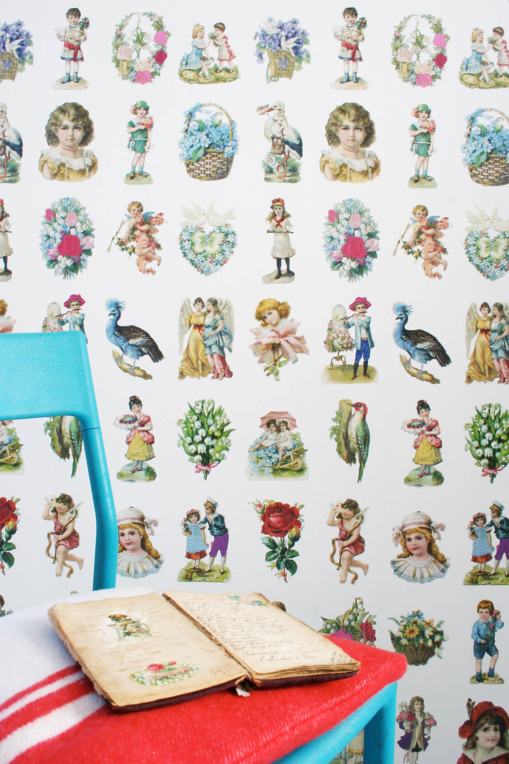 Studio Ditte Poezieplaatjes Vintage Behang