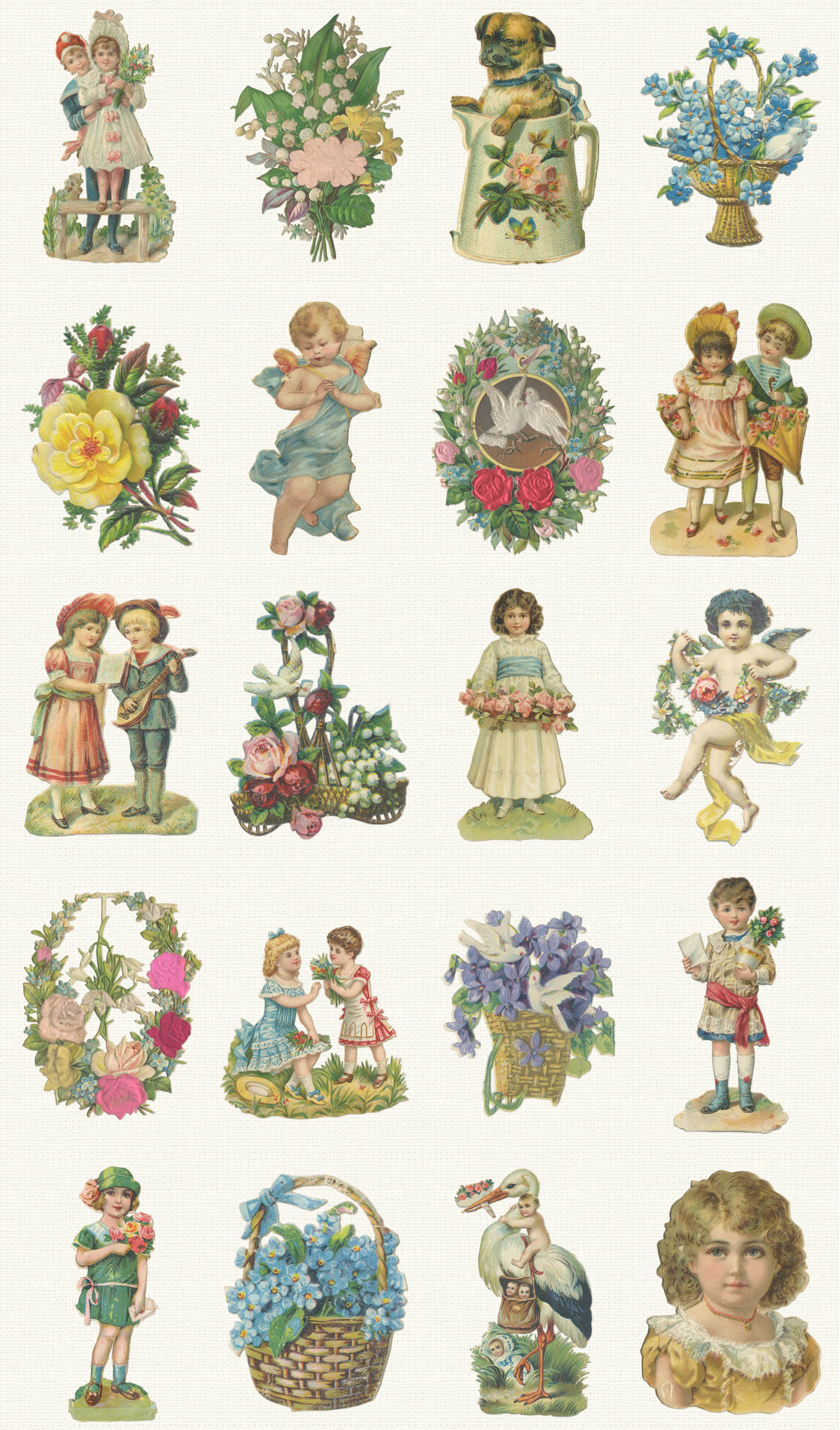 Studio Ditte Poezieplaatjes Vintage Behang