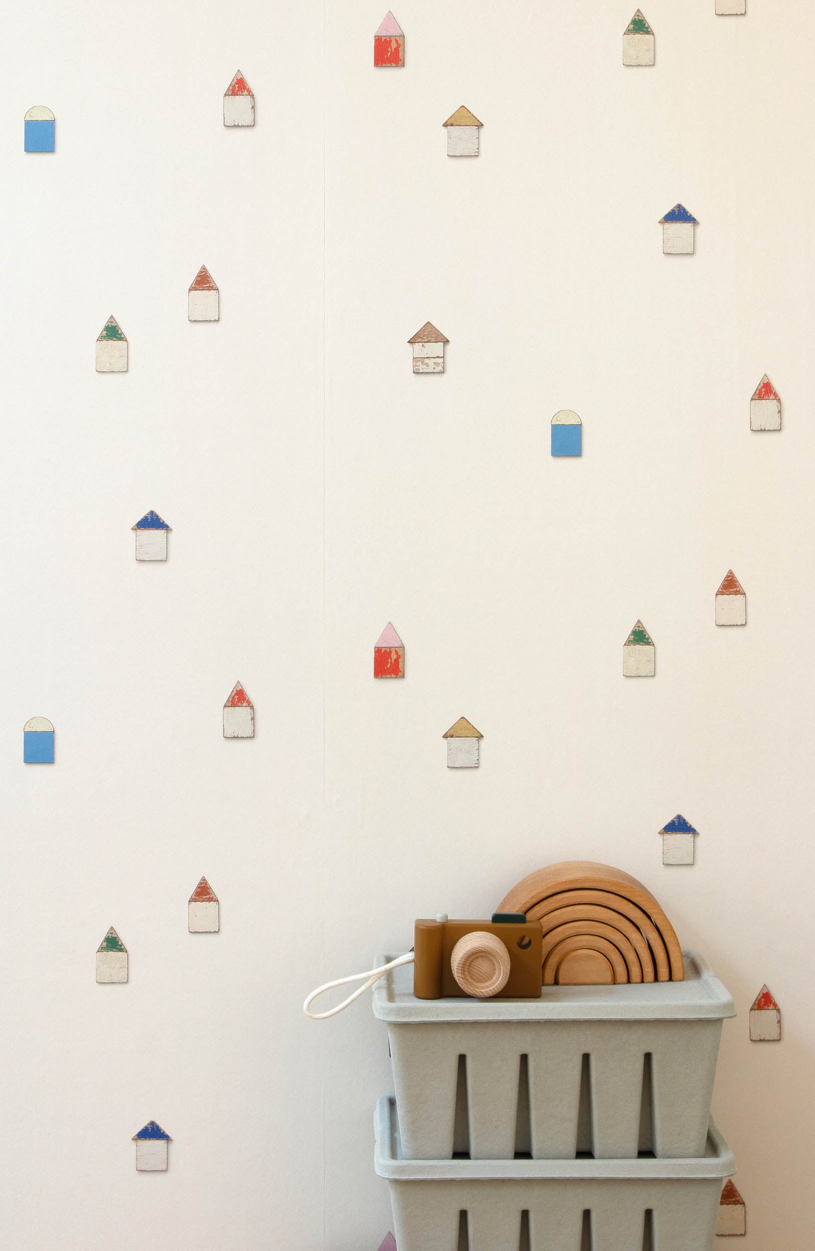 Studio Ditte Strandhuisjes Multi Behang